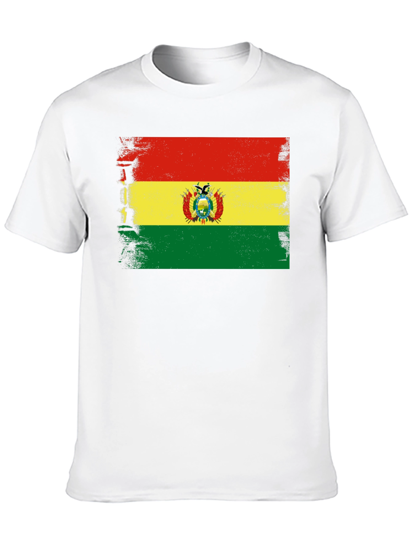 Bolivia Flag T-Shirt - Distressed Bolivian Pride Tee - 10
