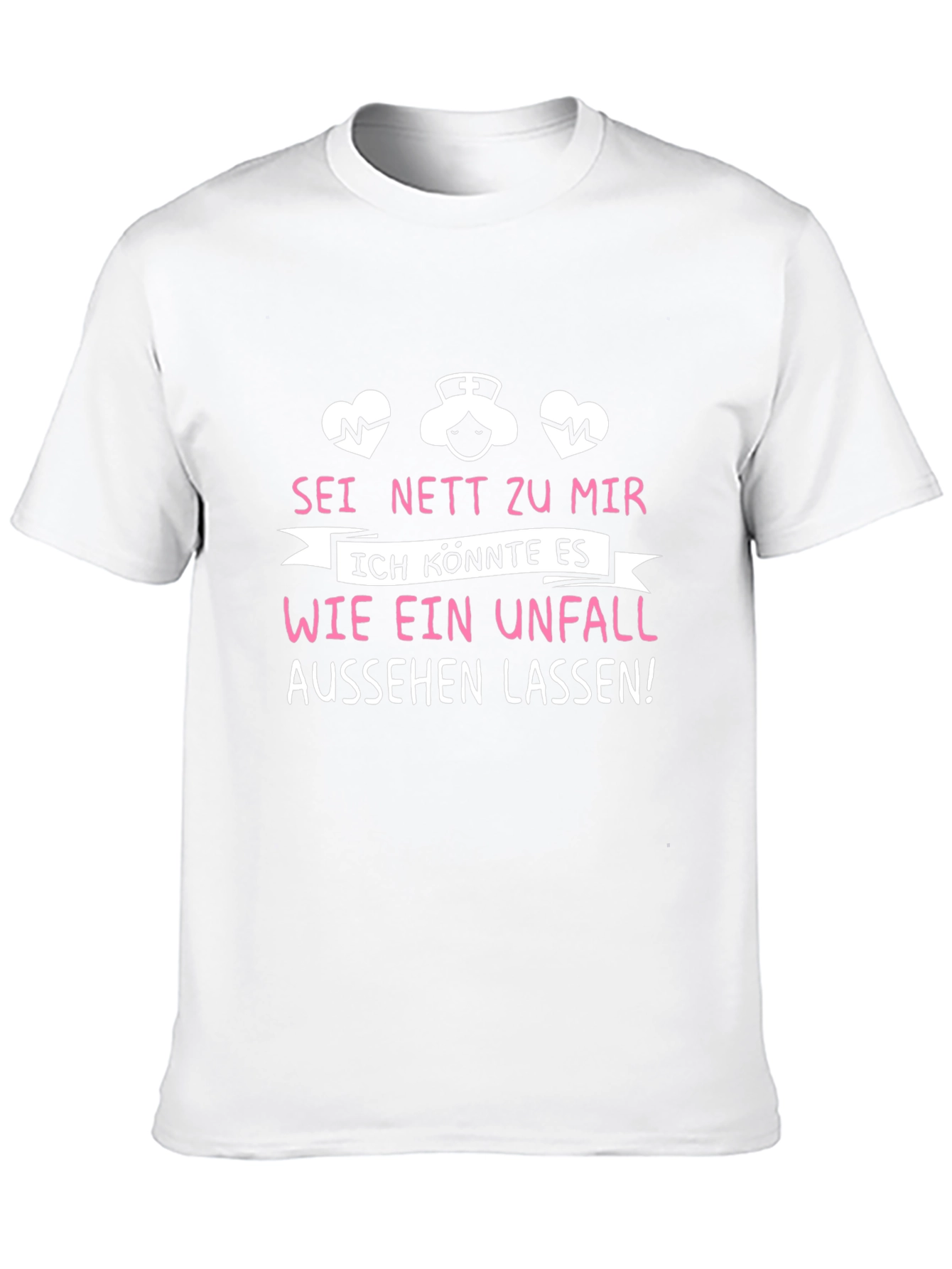 Black Funny Nurse T-Shirt - Sei Nett Zu Mir view 10