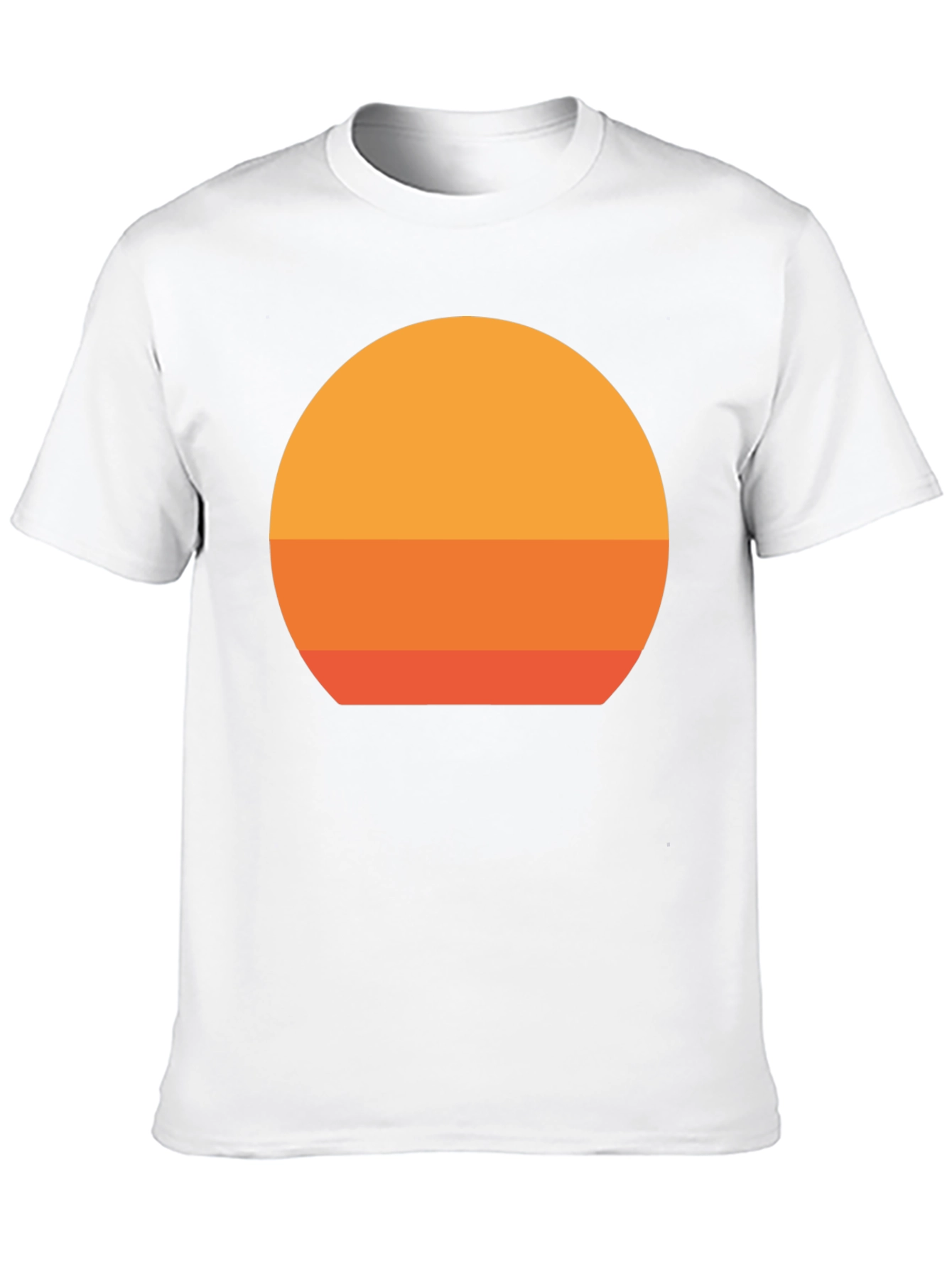 Black Retro Sunset Graphic Black T-Shirt view 10