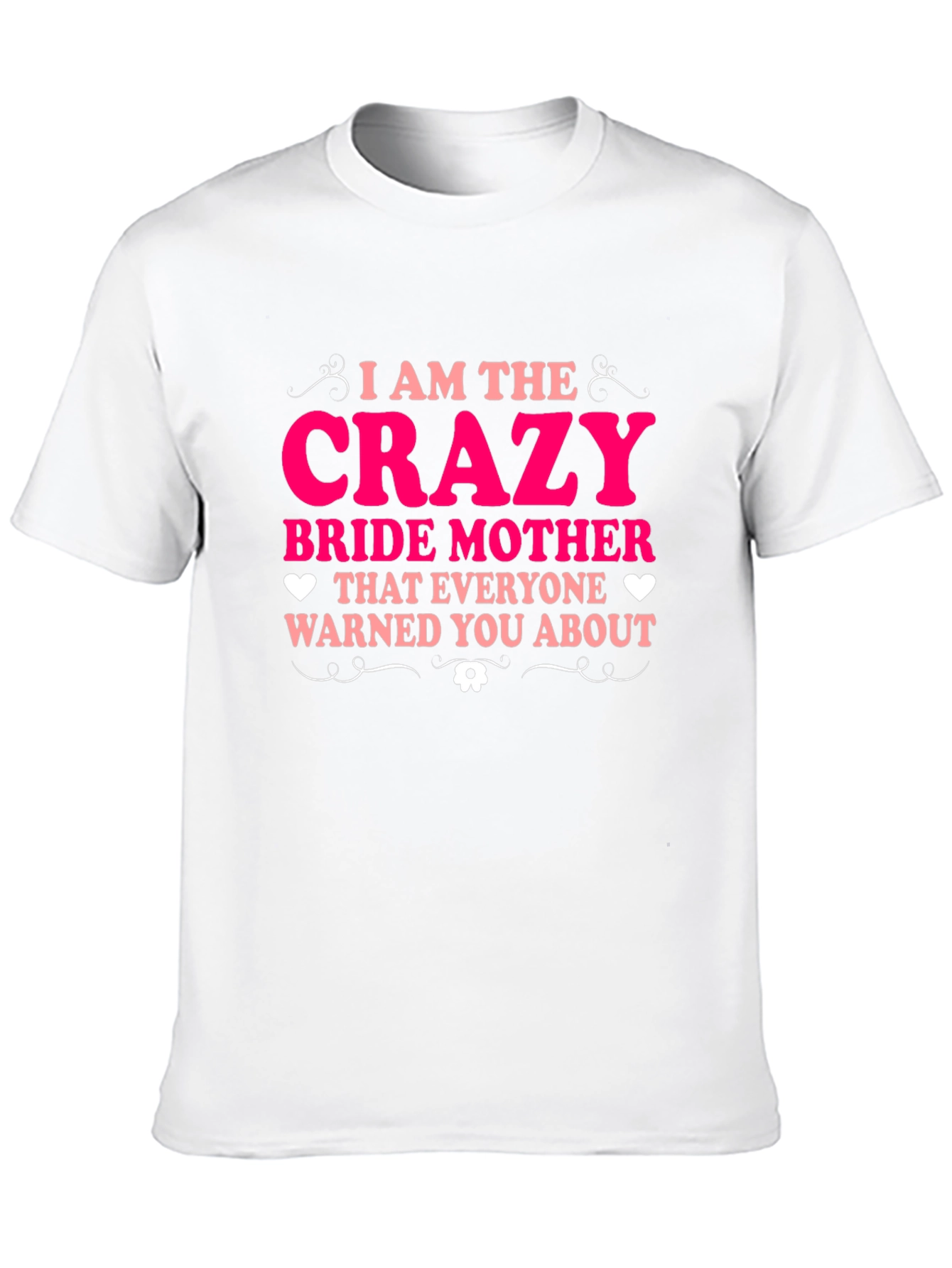 Black Crazy Bride Mother Tee view 10