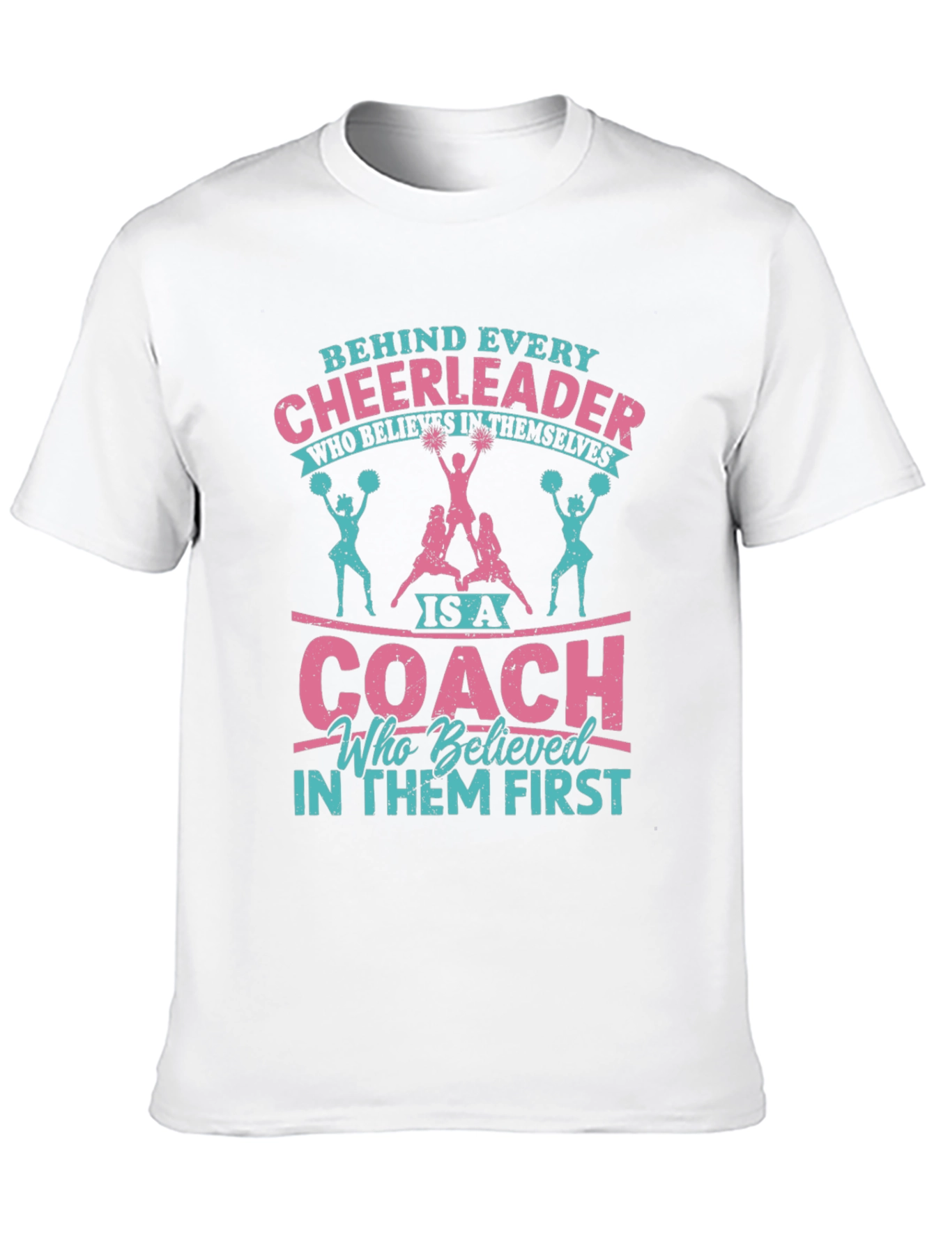 Black Cheerleader Coach Graphic Tee - Black Cotton Blend view 10