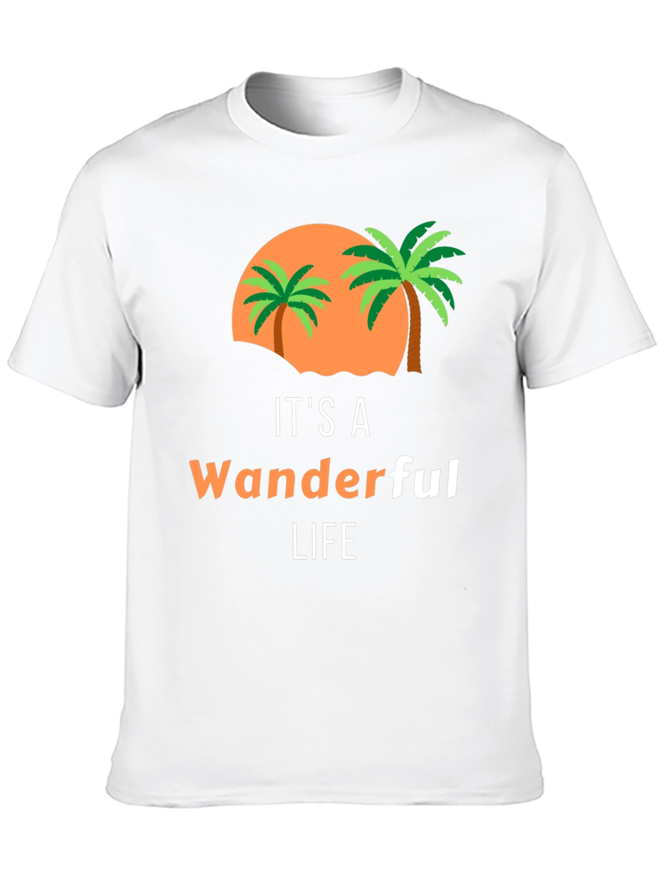 Black Wanderful Life Palm Tree Graphic Tee view 10