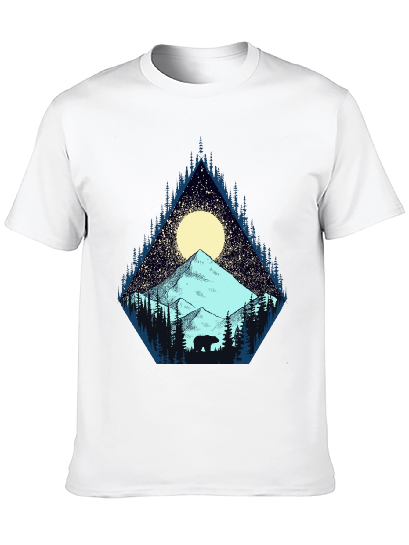 Black Mountain Bear Graphic Tee - Nature Adventure Shirt view 10