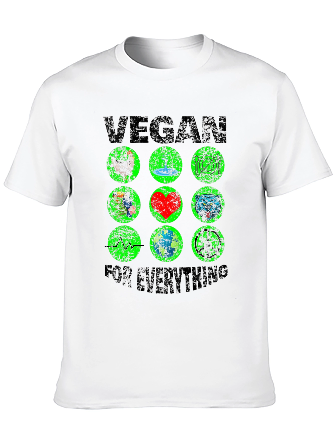 Black Vegan For Everything T-Shirt view 10