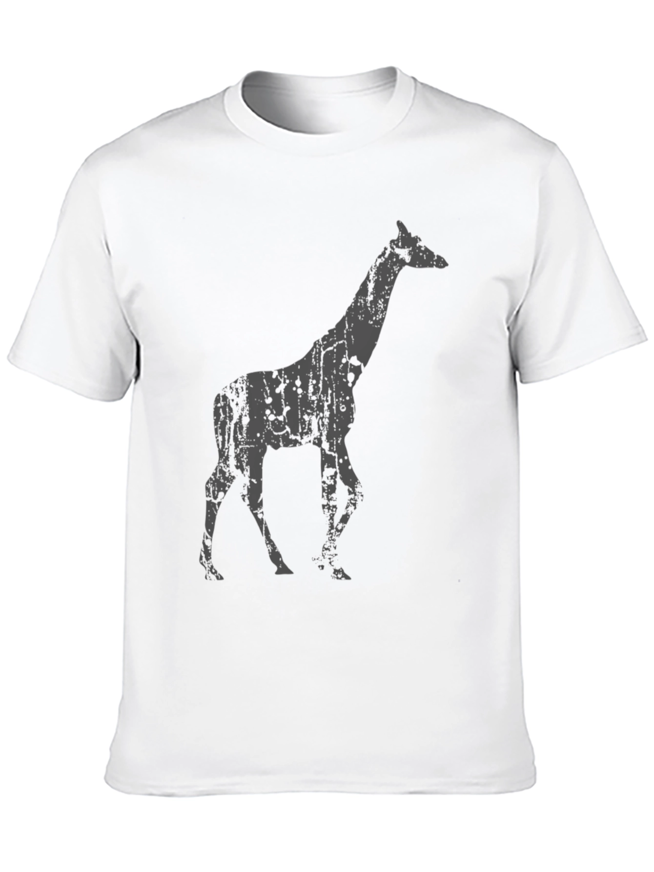 Black Giraffe Graphic Black T-Shirt view 10