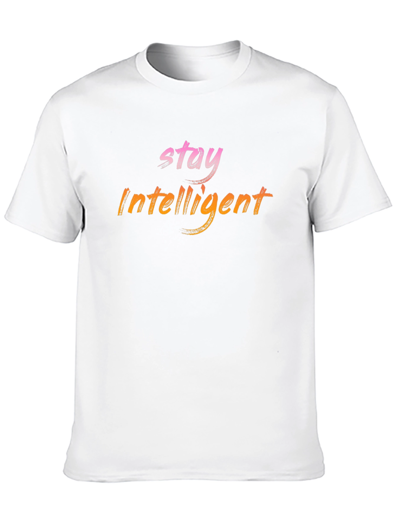 Black Stay Intelligent Graphic Tee - Modern Black T-Shirt view 10