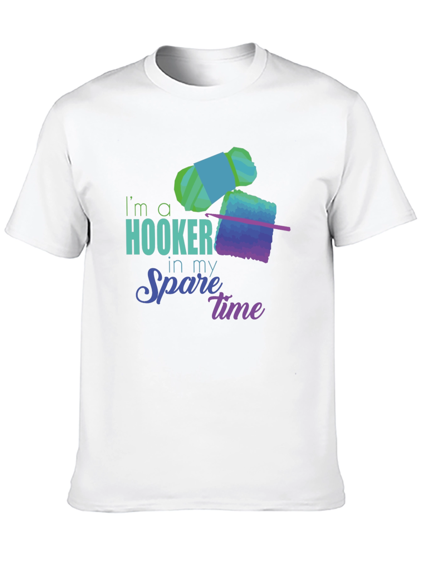 Black Hooker in my Spare Time - Knit Crochet T-Shirt view 10