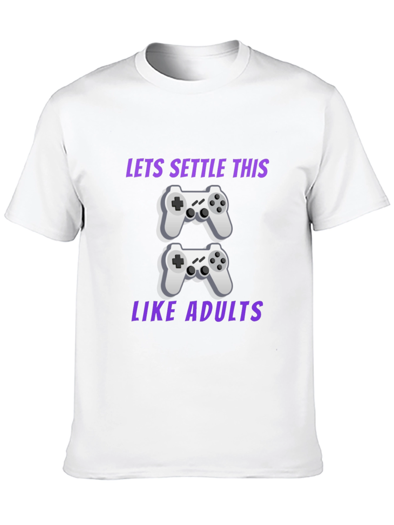 Black Gamer T-Shirt: Let's Settle This Like Adults view 10