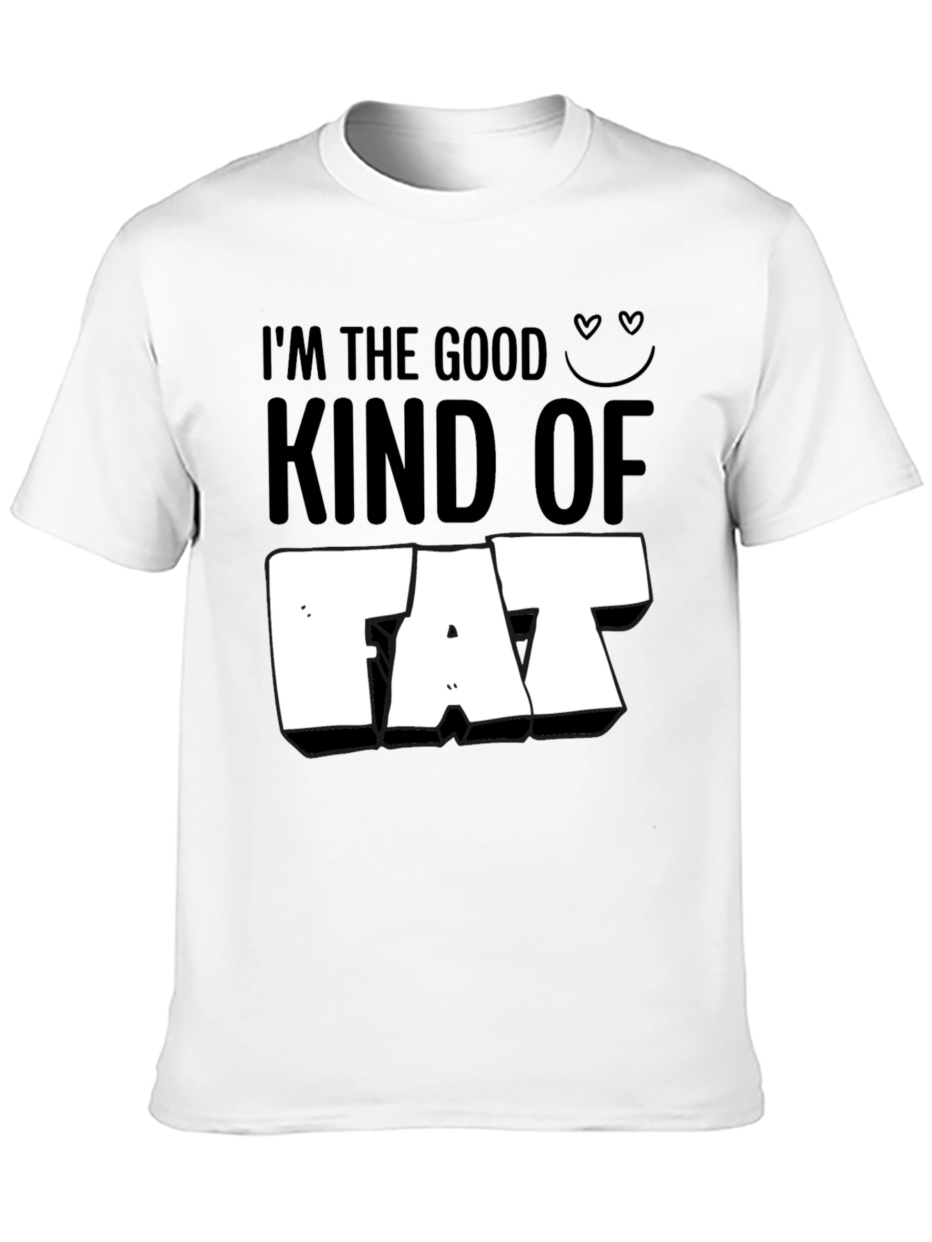 Black I'm the Good Kind of Fat T-Shirt - Funny Graphic Tee view 10