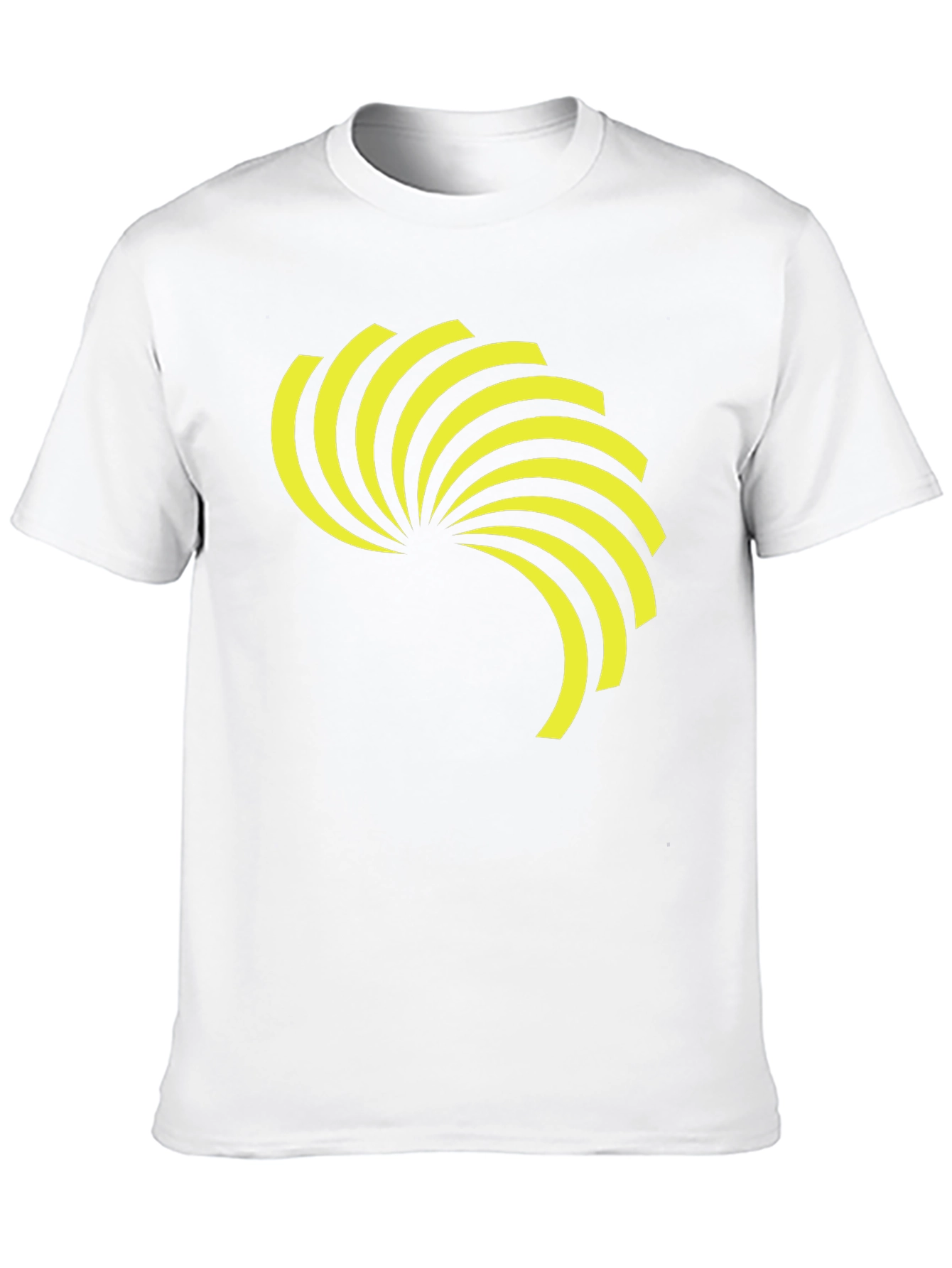 Black Men's Black Tee with Graphic Design view 10