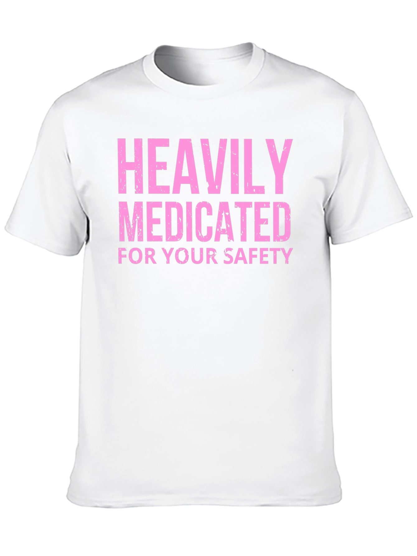 Black Heavily Medicated Funny Graphic Tee view 10