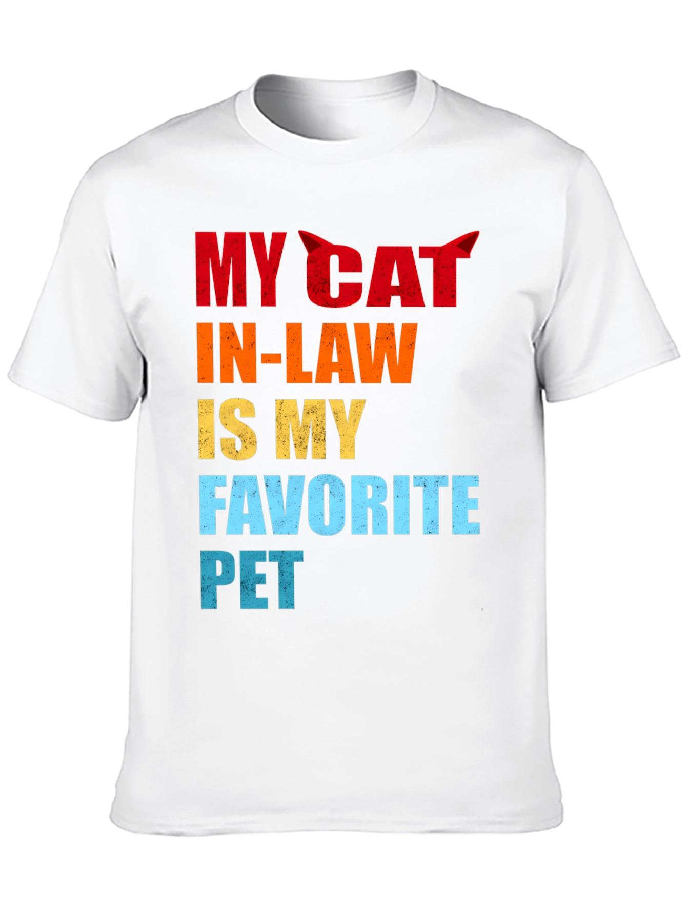 Black My Cat In-Law Favorite Pet Graphic T-Shirt view 10