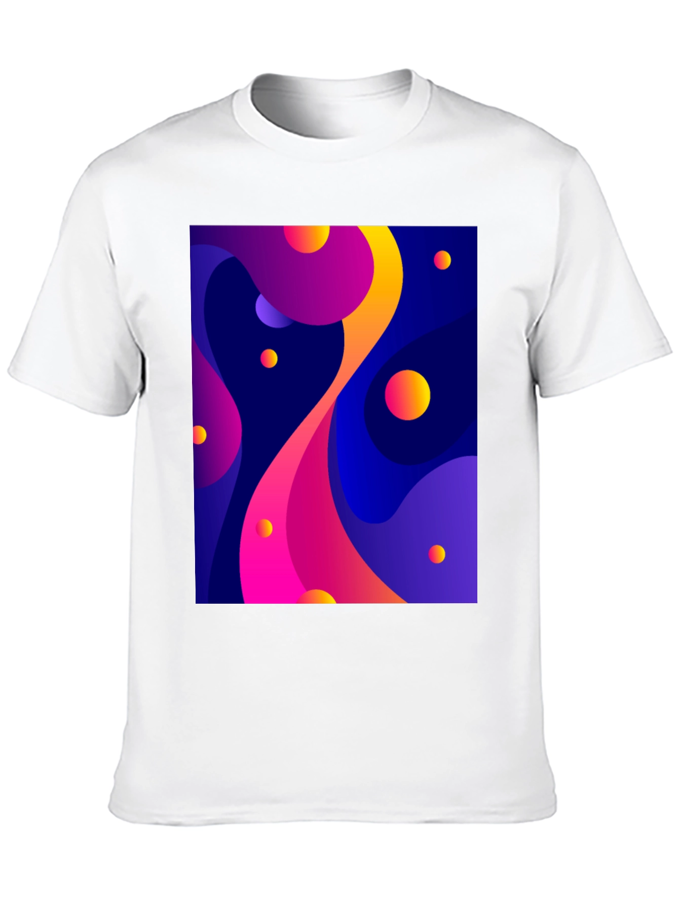 Black Abstract Art Black T-Shirt view 10