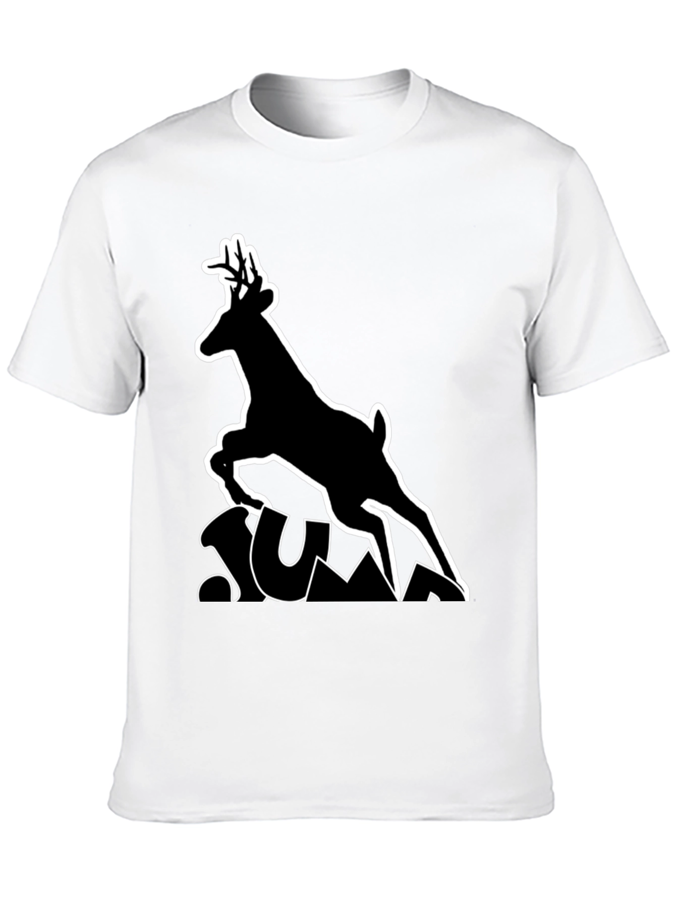 Black Deer Silhouette Graphic Tee - Black view 10