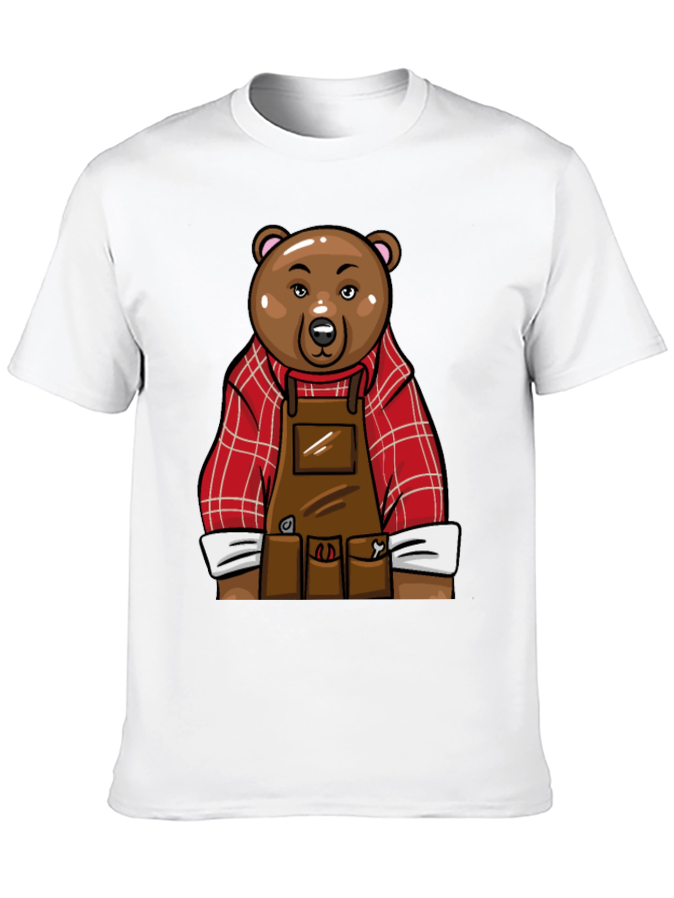 Black Lumberjack Bear Graphic T-Shirt - Black view 10