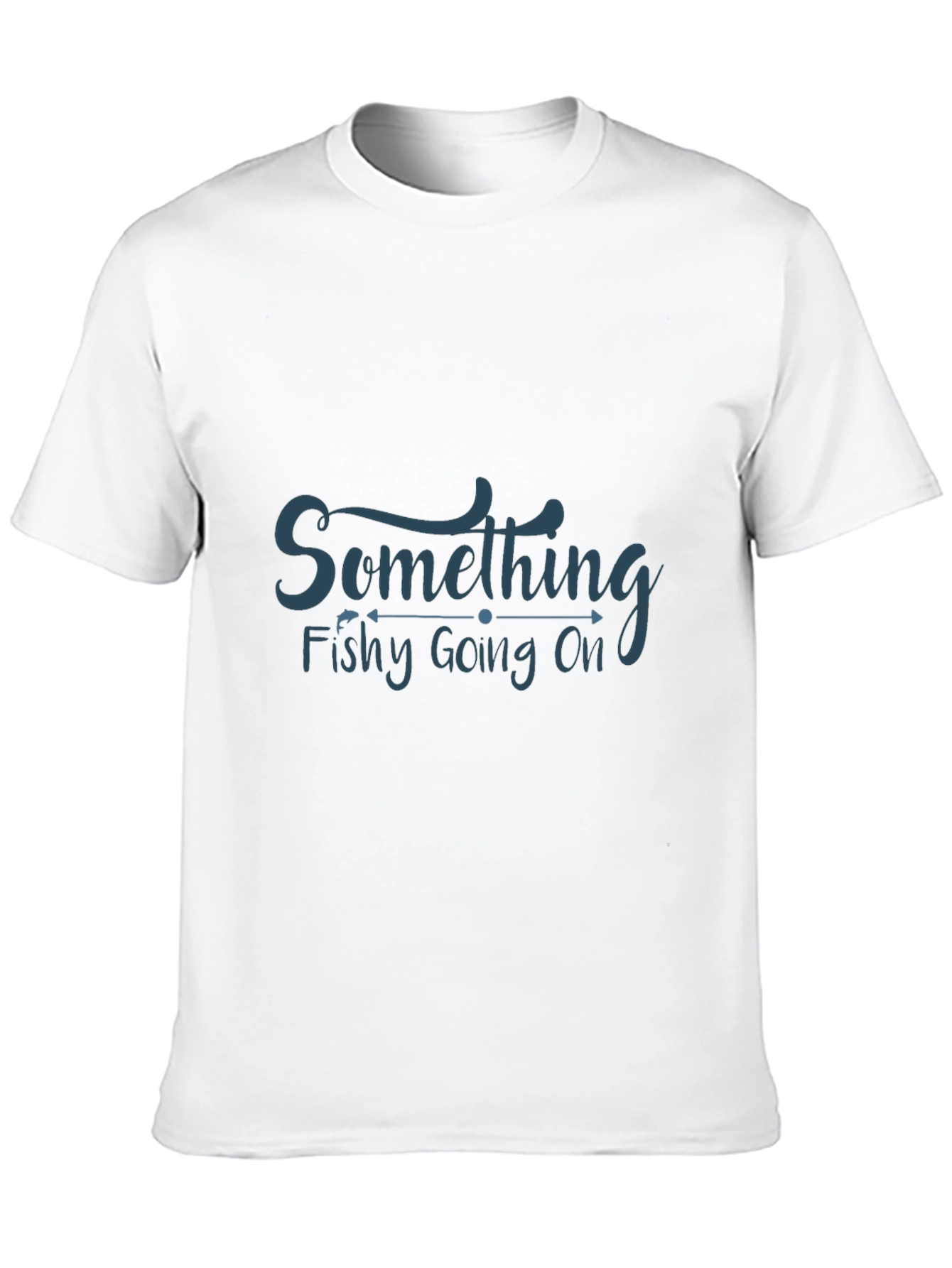 Black Something Fishy Tee - Stylish & Humorous Graphic T-Shirt view 10