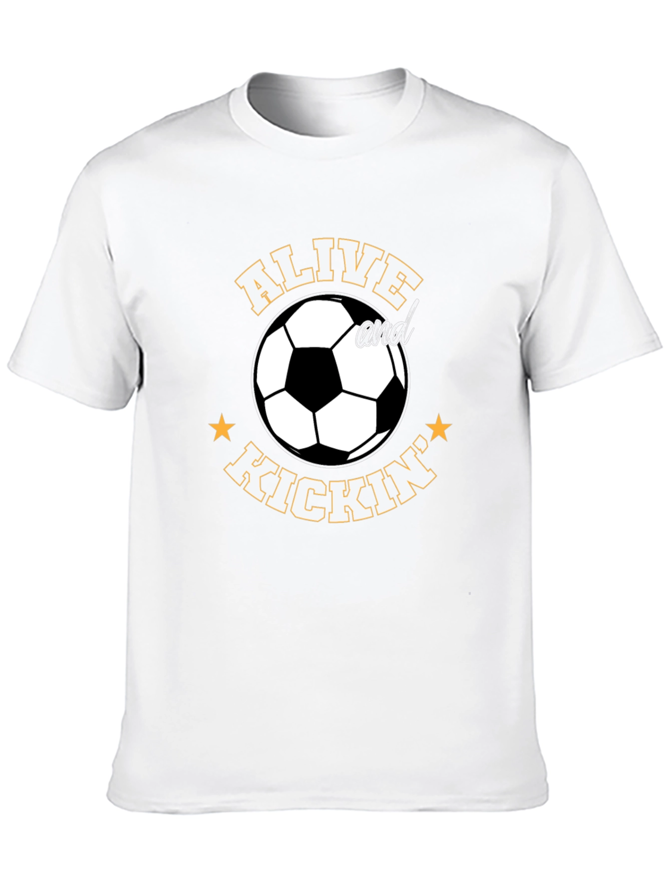 Black Alive and Kickin' Soccer T-Shirt view 10