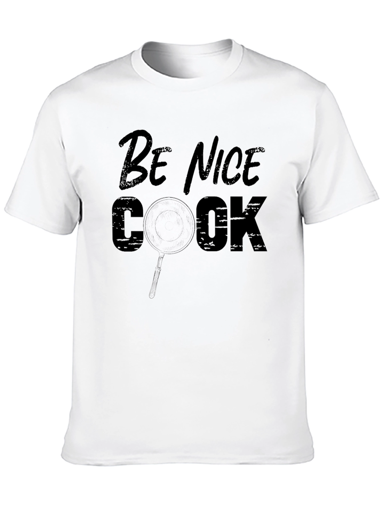 Black Be Nice Cook T-Shirt - Funny Chef Tee view 10