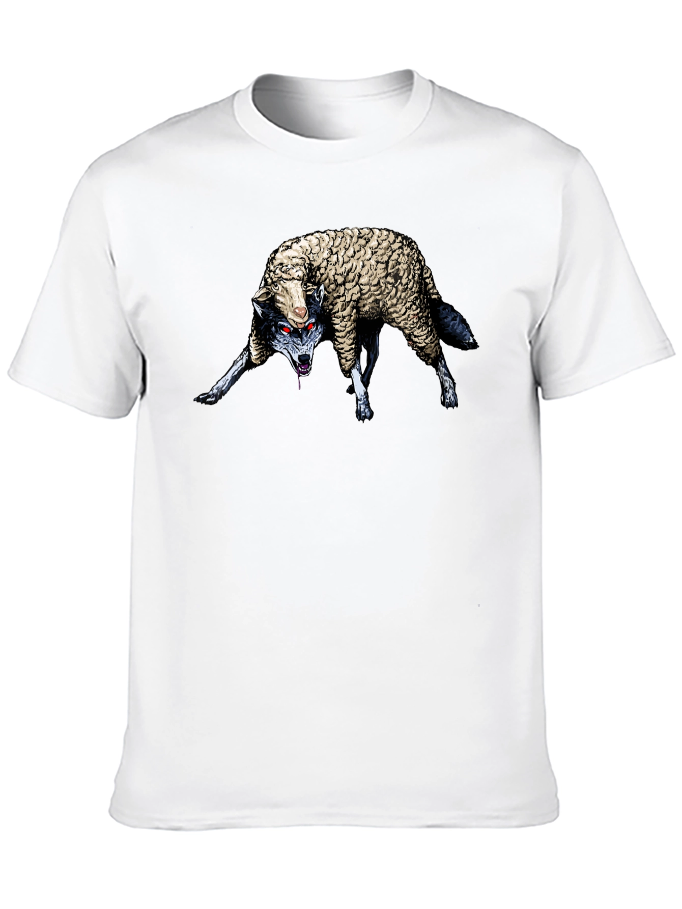 Black Wolf in Sheep's Clothing Graphic T-Shirt view 10