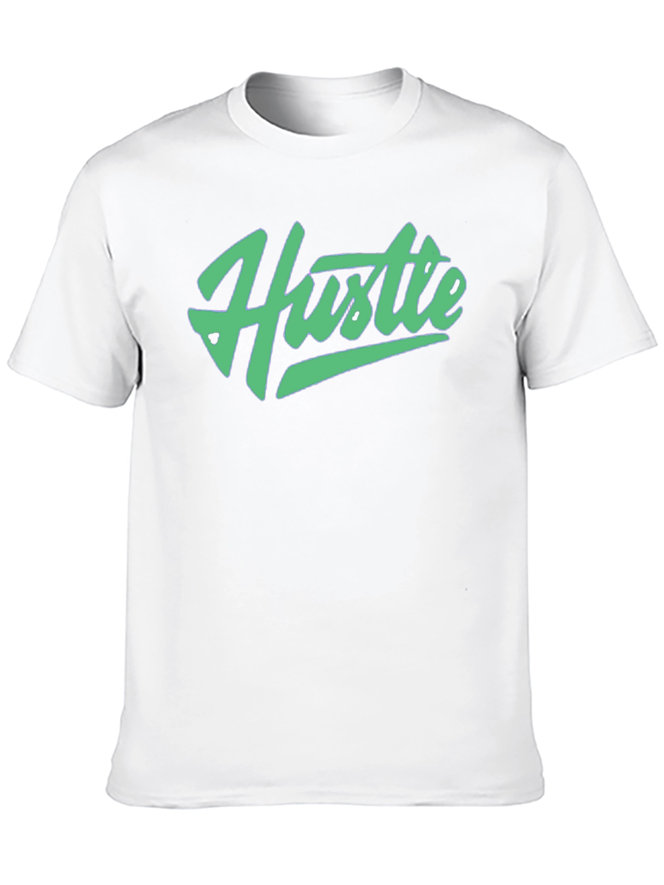 Black Hustle Graphic T-Shirt - Black Crew Neck Tee view 10