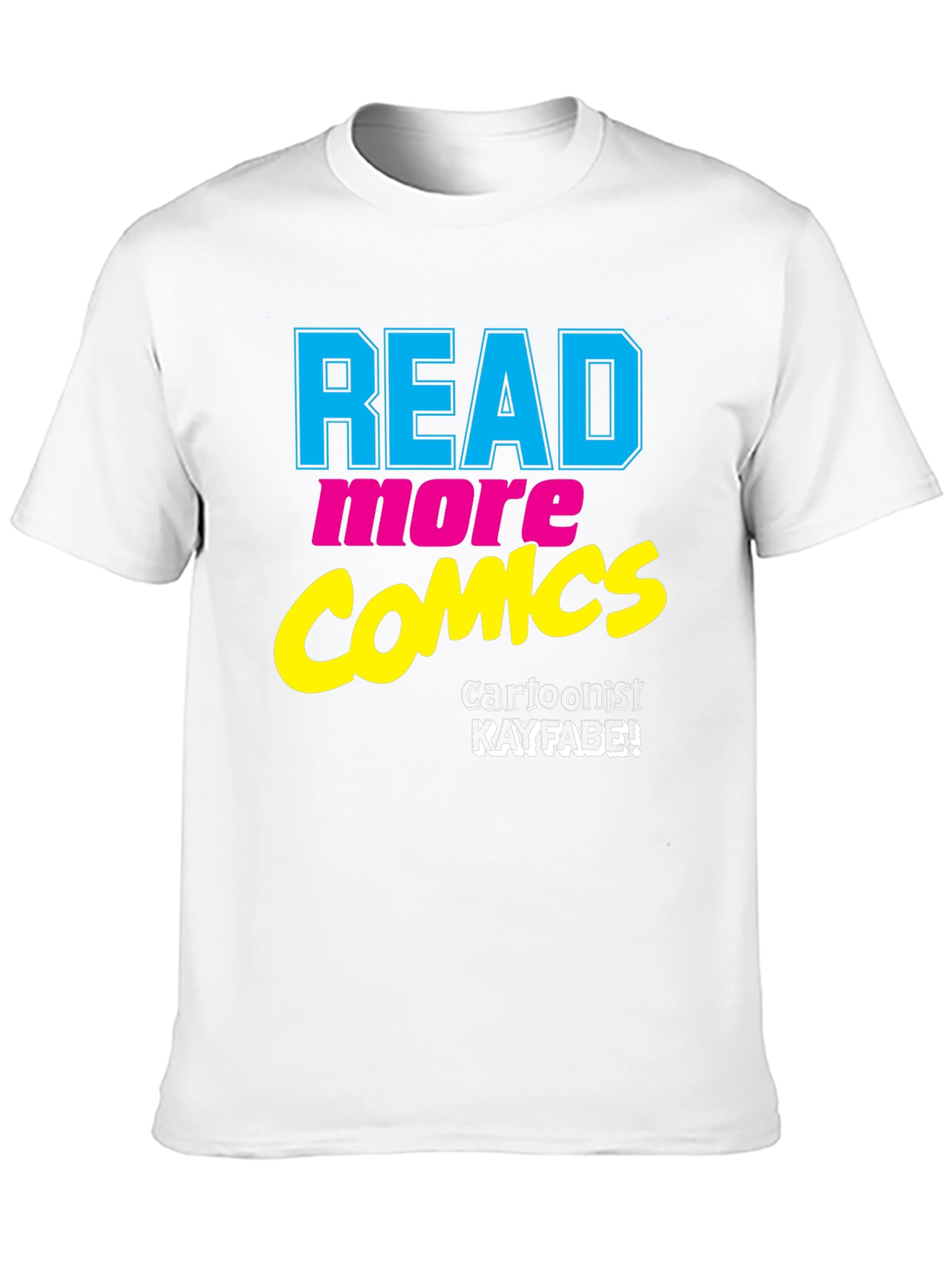 Black Read More Comics T-Shirt - Cartoonist Kayfabe view 10