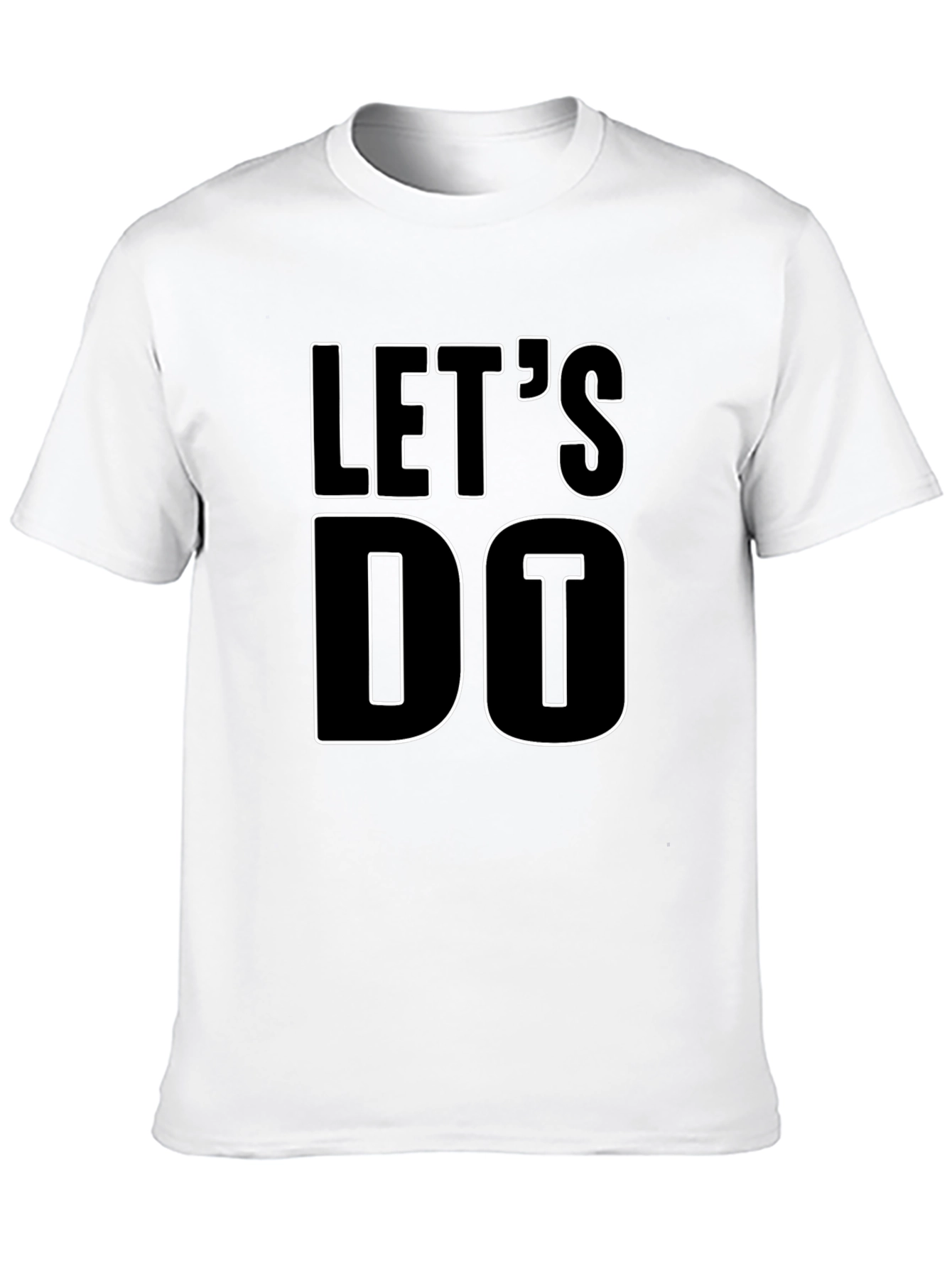 Black Let's Do It Black T-Shirt - Motivational Graphic Tee view 10