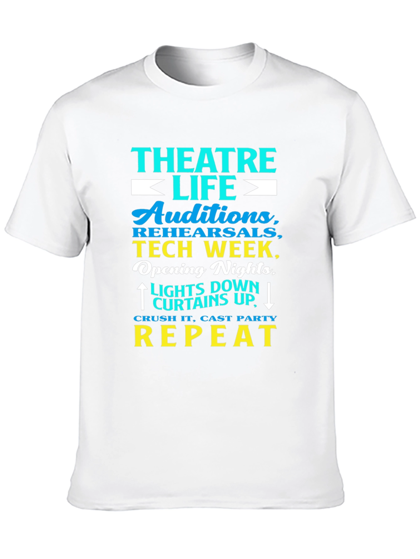Black Theatre Life Tee: Auditions, Tech Week, Repeat! view 10