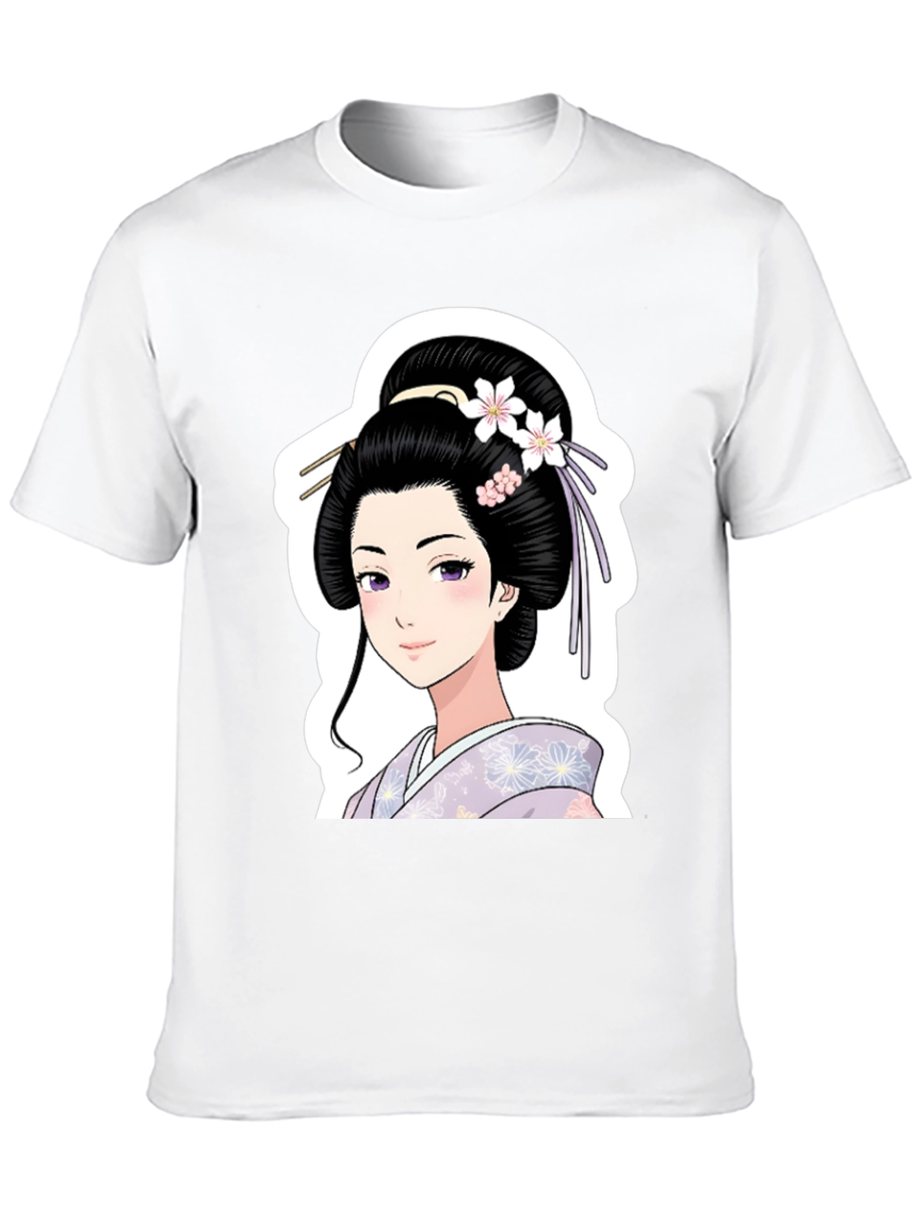Black Geisha Graphic Black T-Shirt view 10