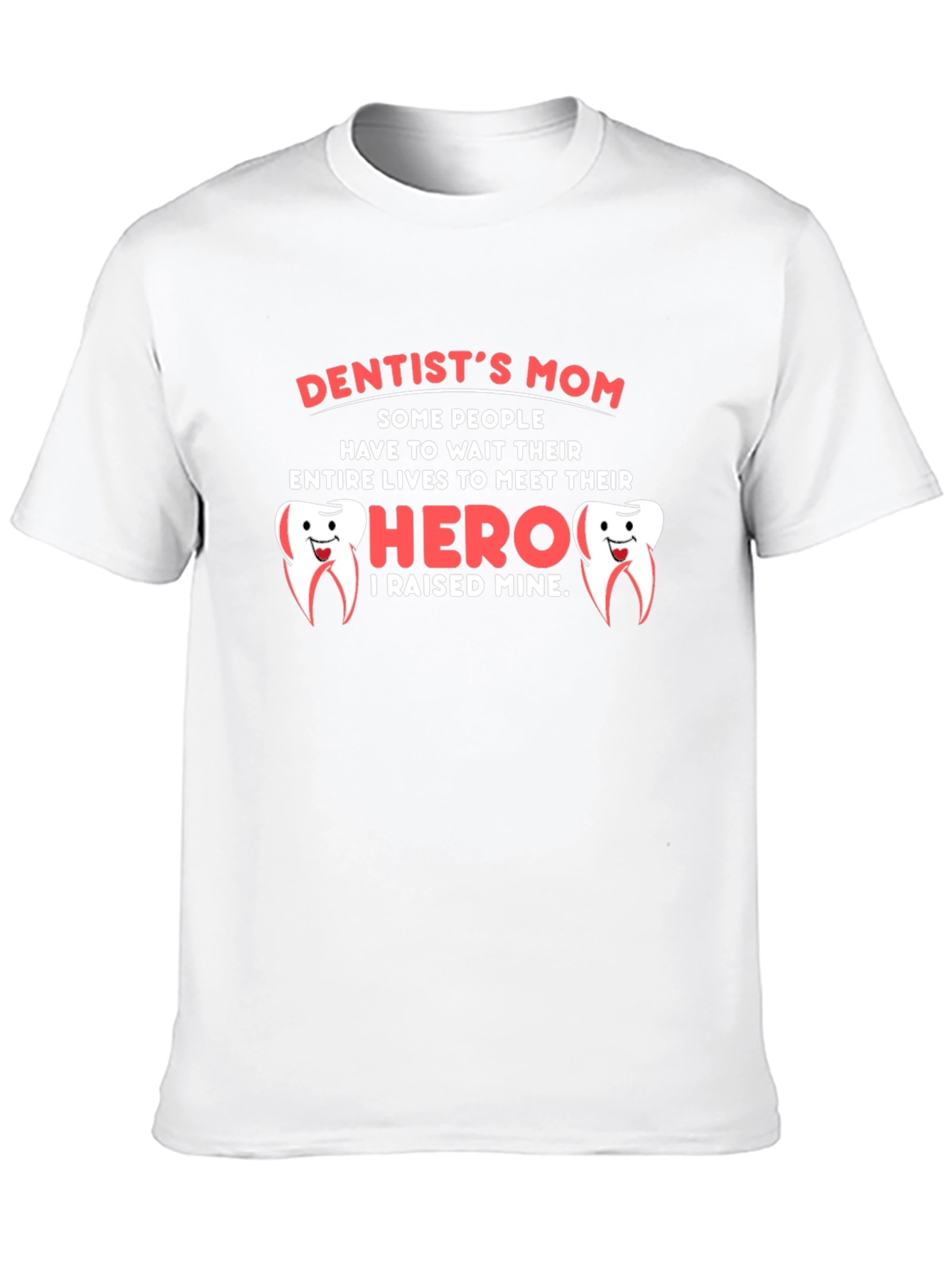 Black Dentist's Mom Hero T-Shirt, Cute Dental Gift view 10