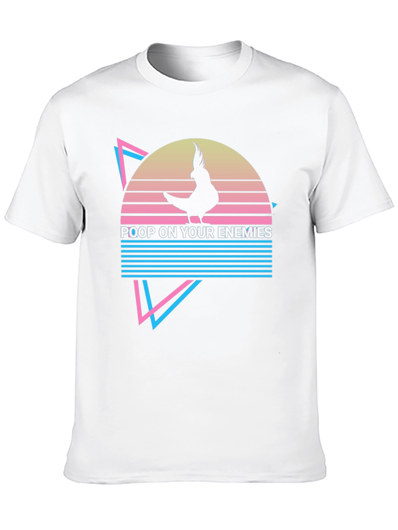 Black Poop On Your Enemies Cockatiel T-Shirt view 10