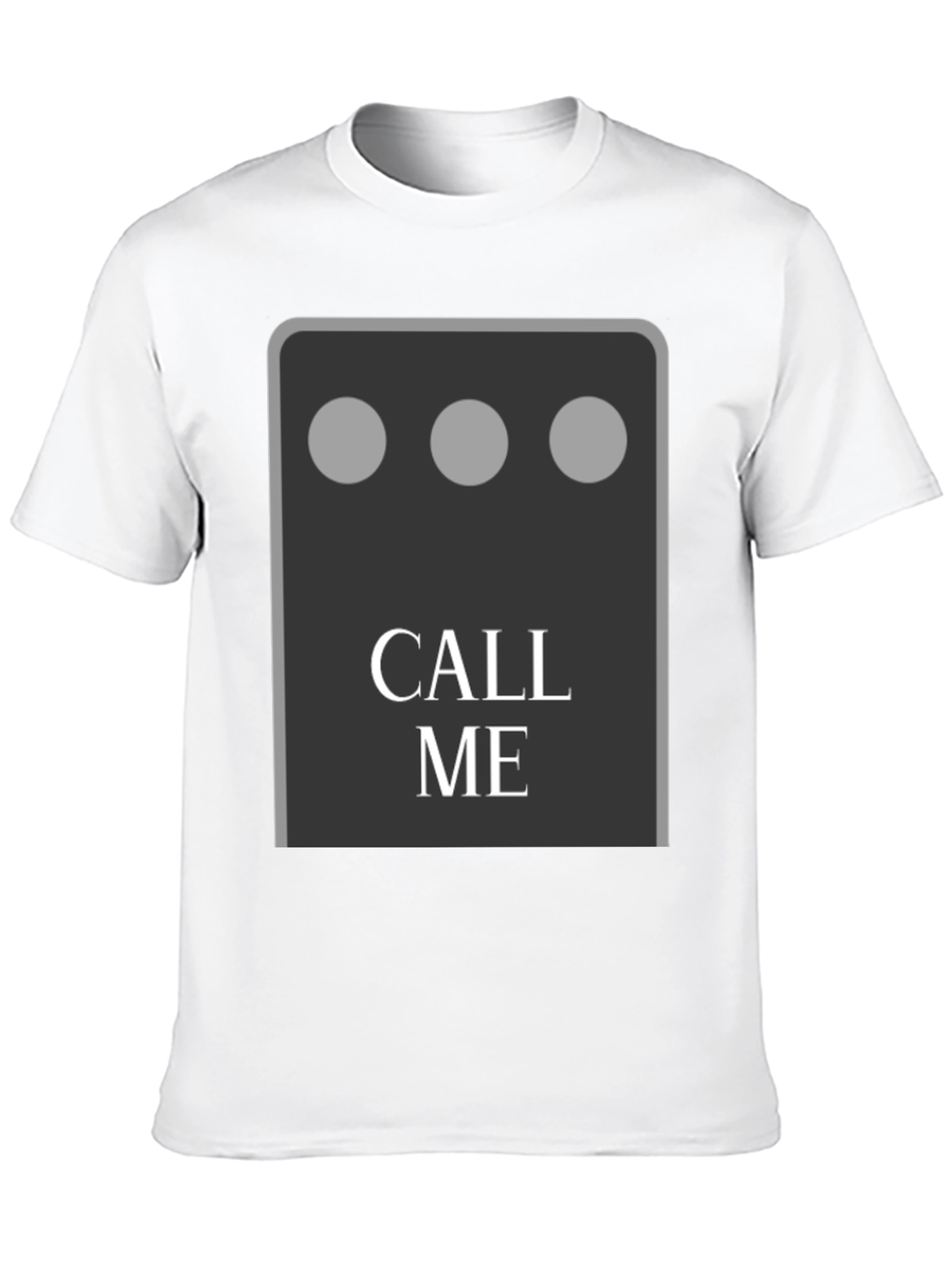 Black Call Me Graphic Tee - Fun & Unique Design view 10