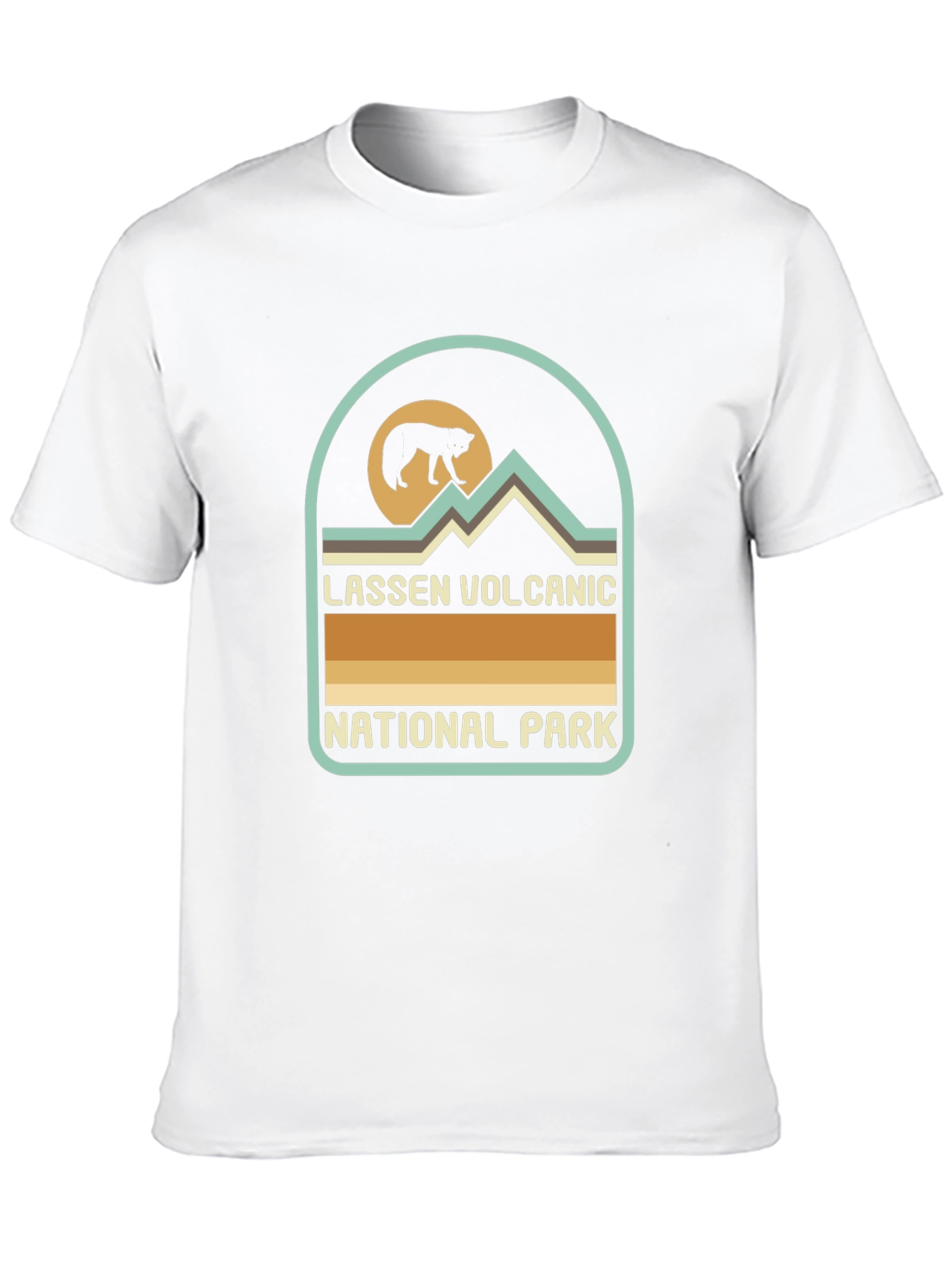 Black Lassen Volcanic National Park Black T-Shirt view 10