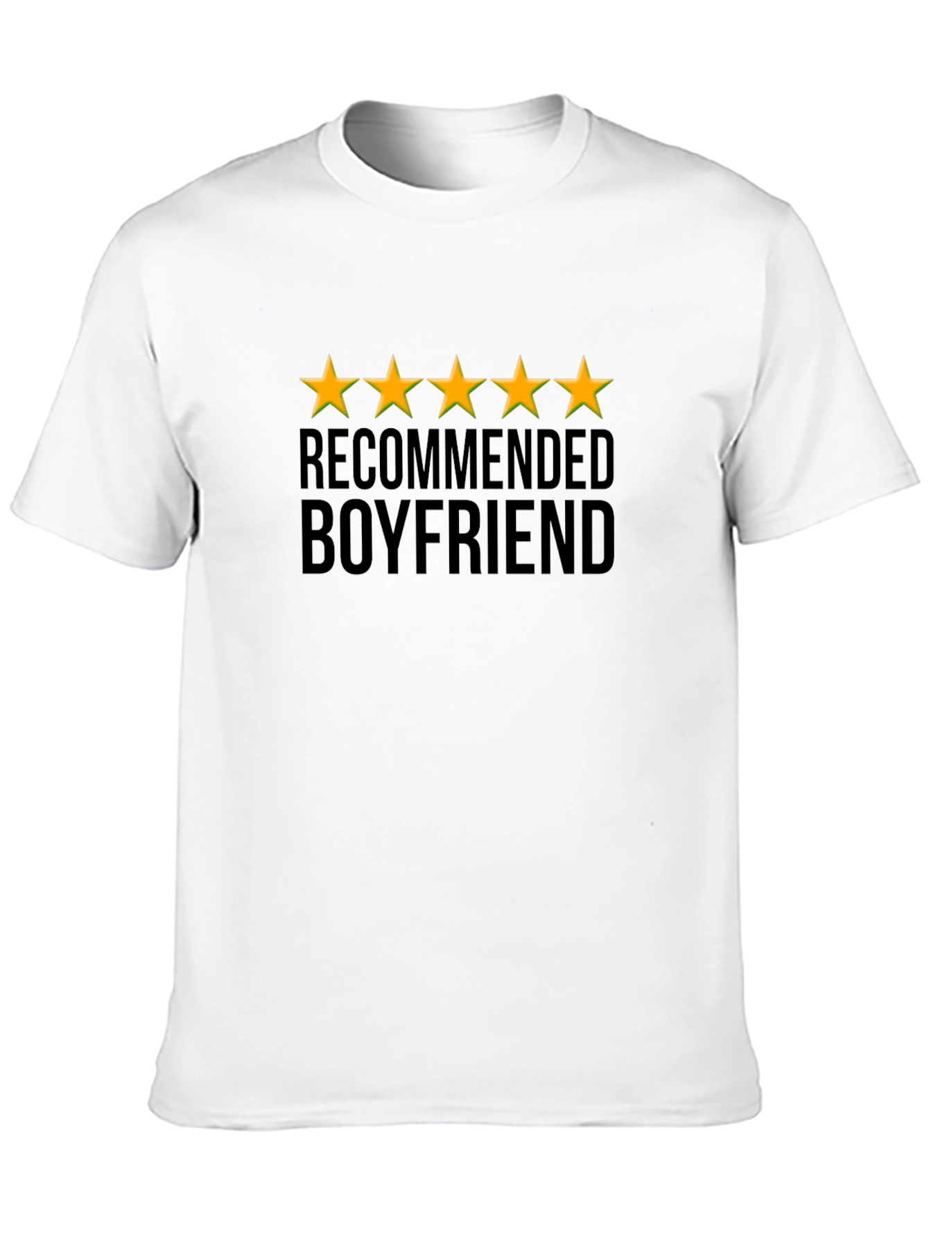 Black 5-Star Recommended Boyfriend Black T-Shirt view 10