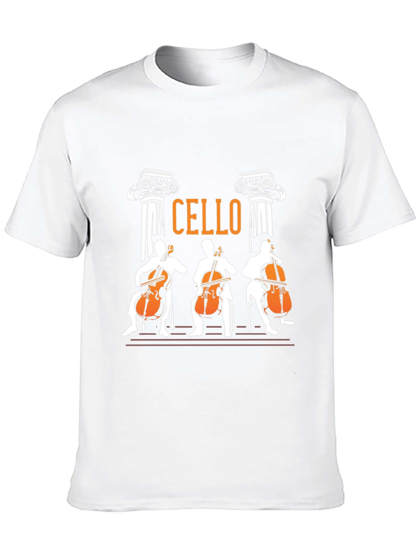 Black Cello Players Graphic T-Shirt - Musician Tee view 10