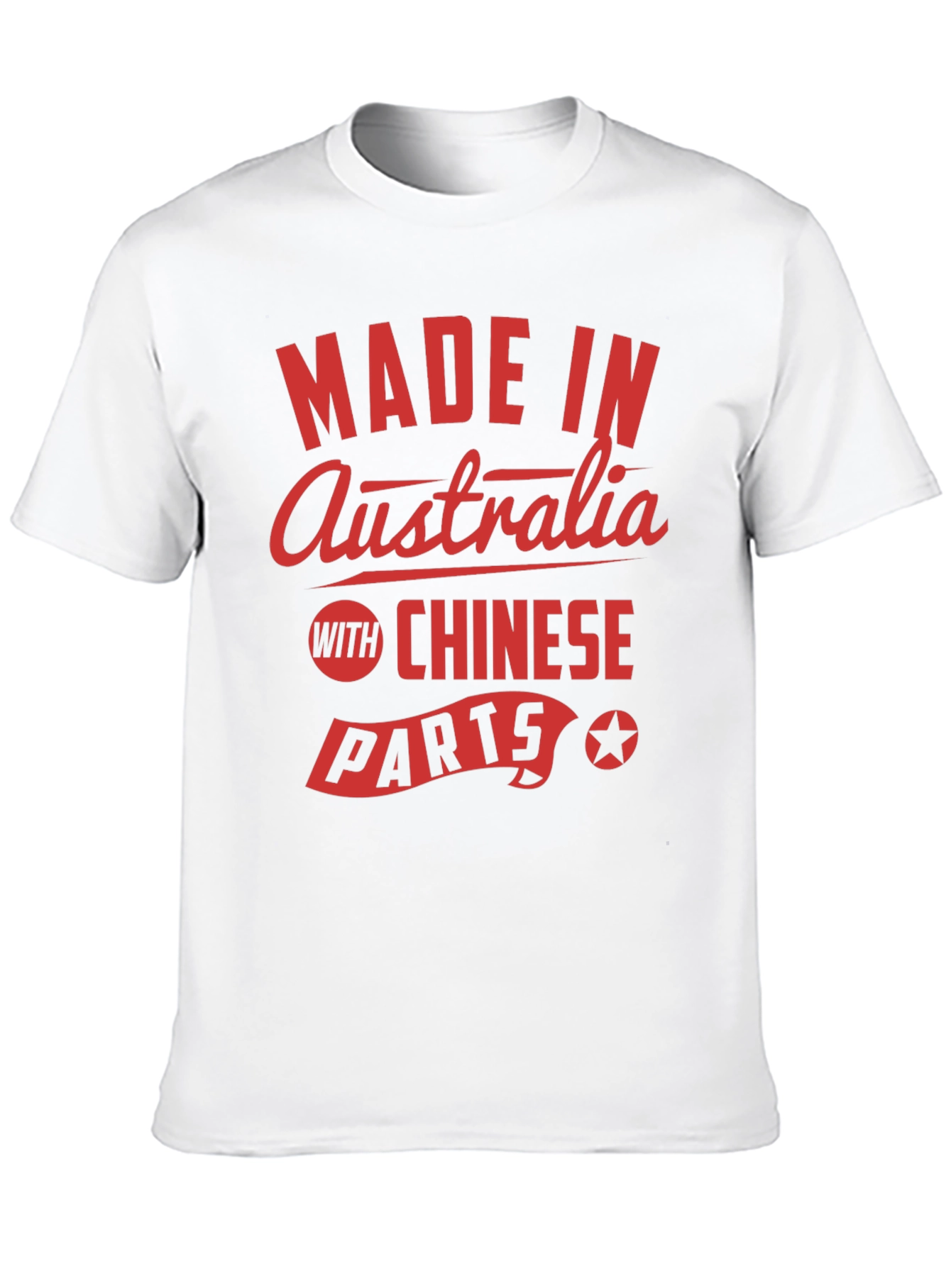 Black Made In Australia with Chinese Parts Graphic Tee view 10