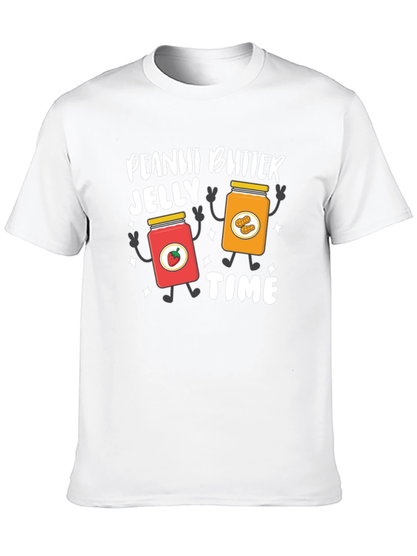 Black Peanut Butter Jelly Time Graphic T-Shirt view 10