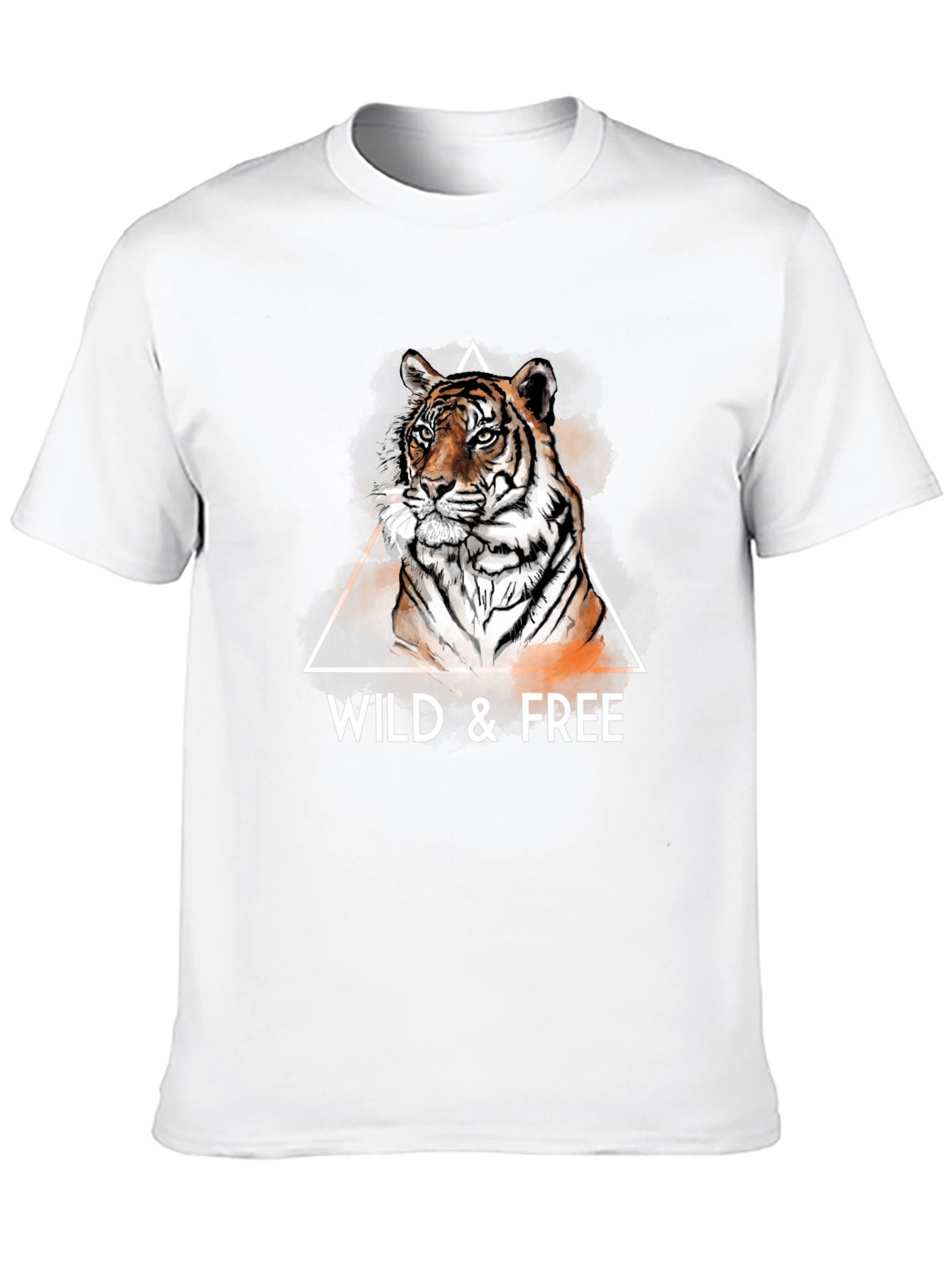 Black Wild & Free Tiger Graphic Tee - Cool Men's T-Shirt view 10