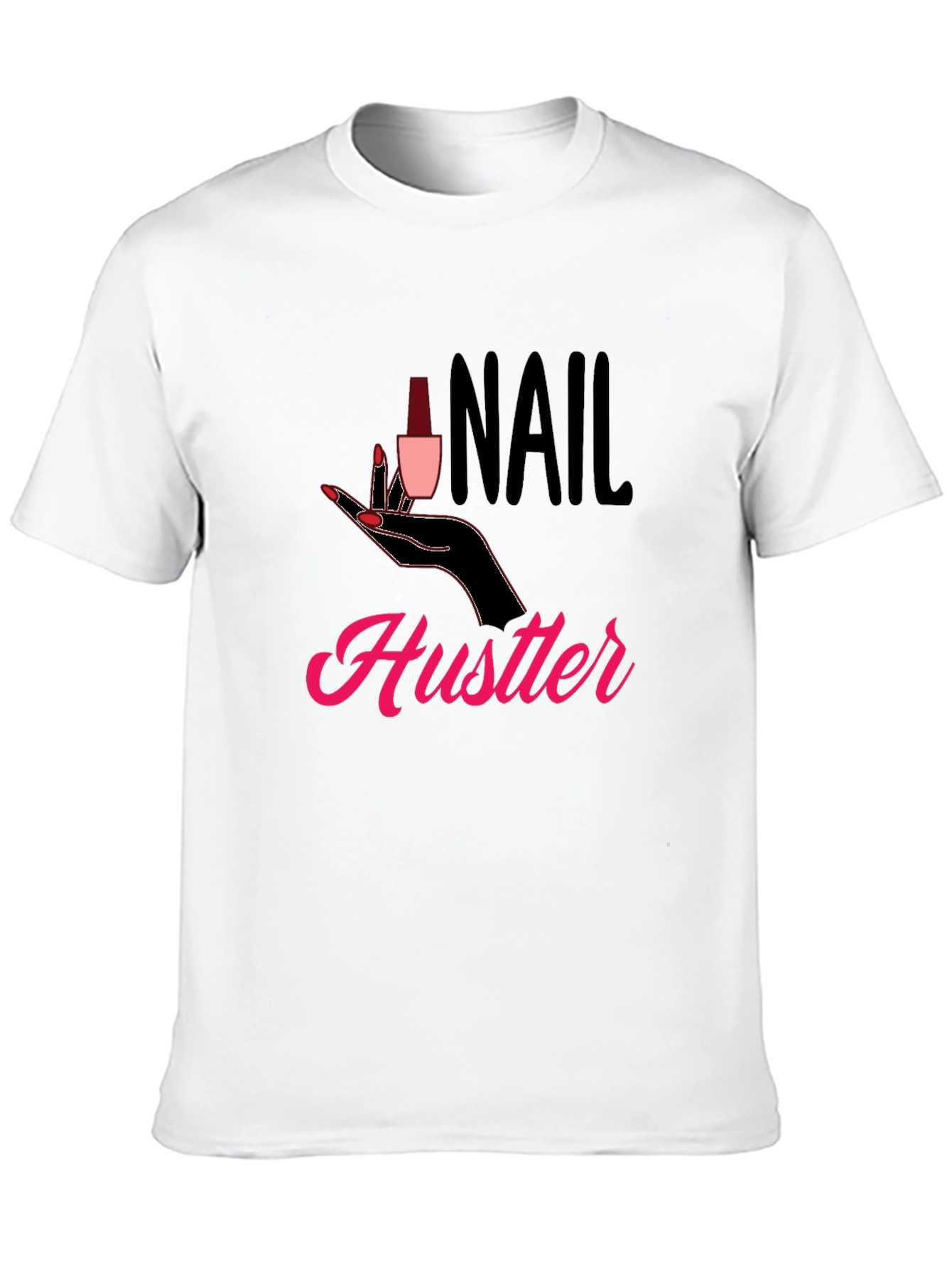 Black Nail Hustler Graphic T-Shirt - Trendy Style view 10