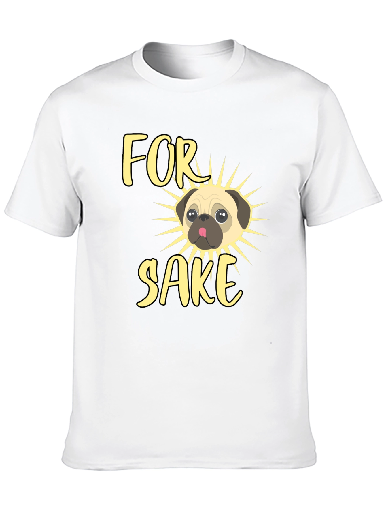 Black For Pug's Sake Men's Graphic Tee view 10