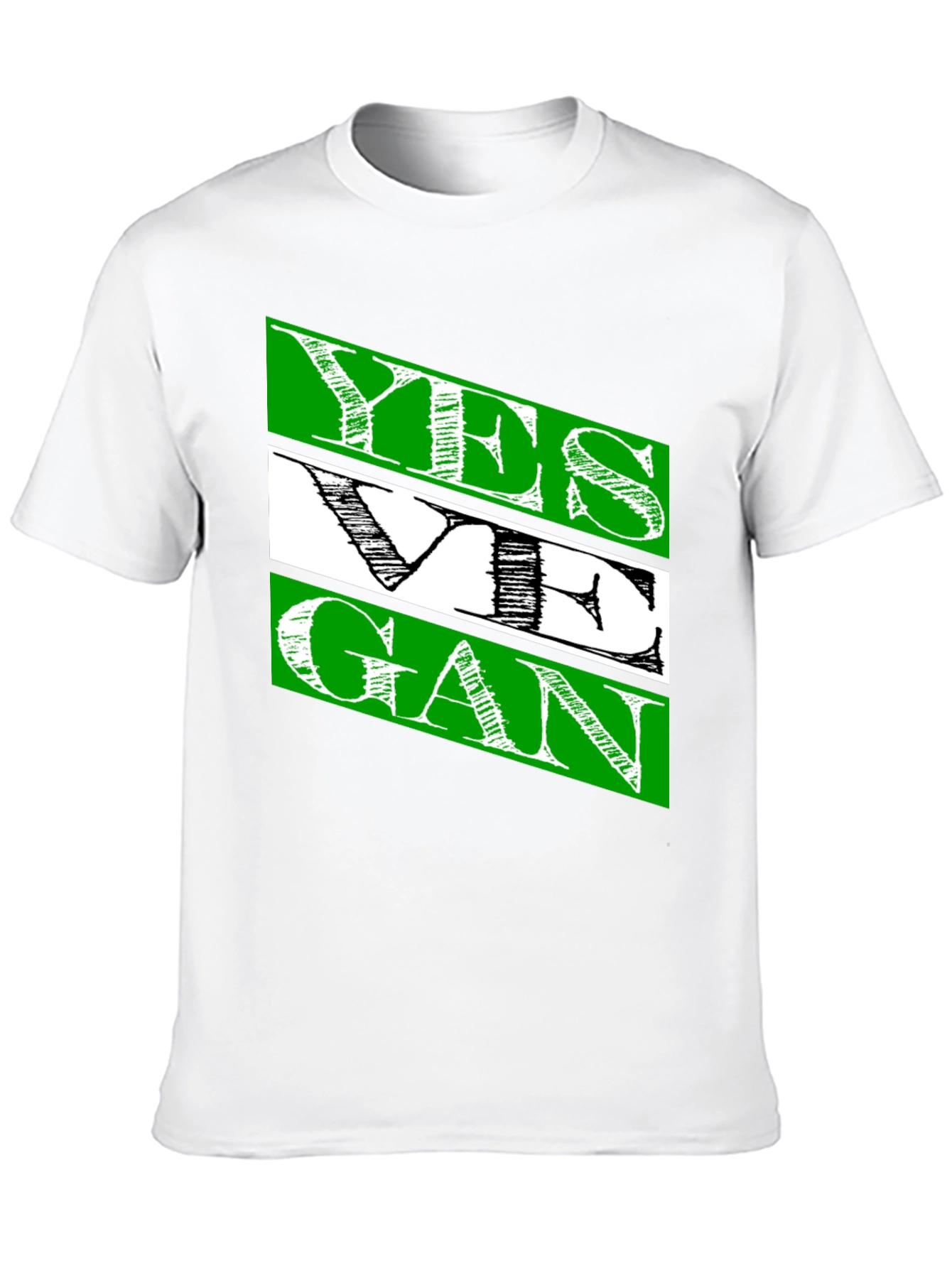 Black Yes We Gan T-Shirt | Men's Black Cotton Tee view 10