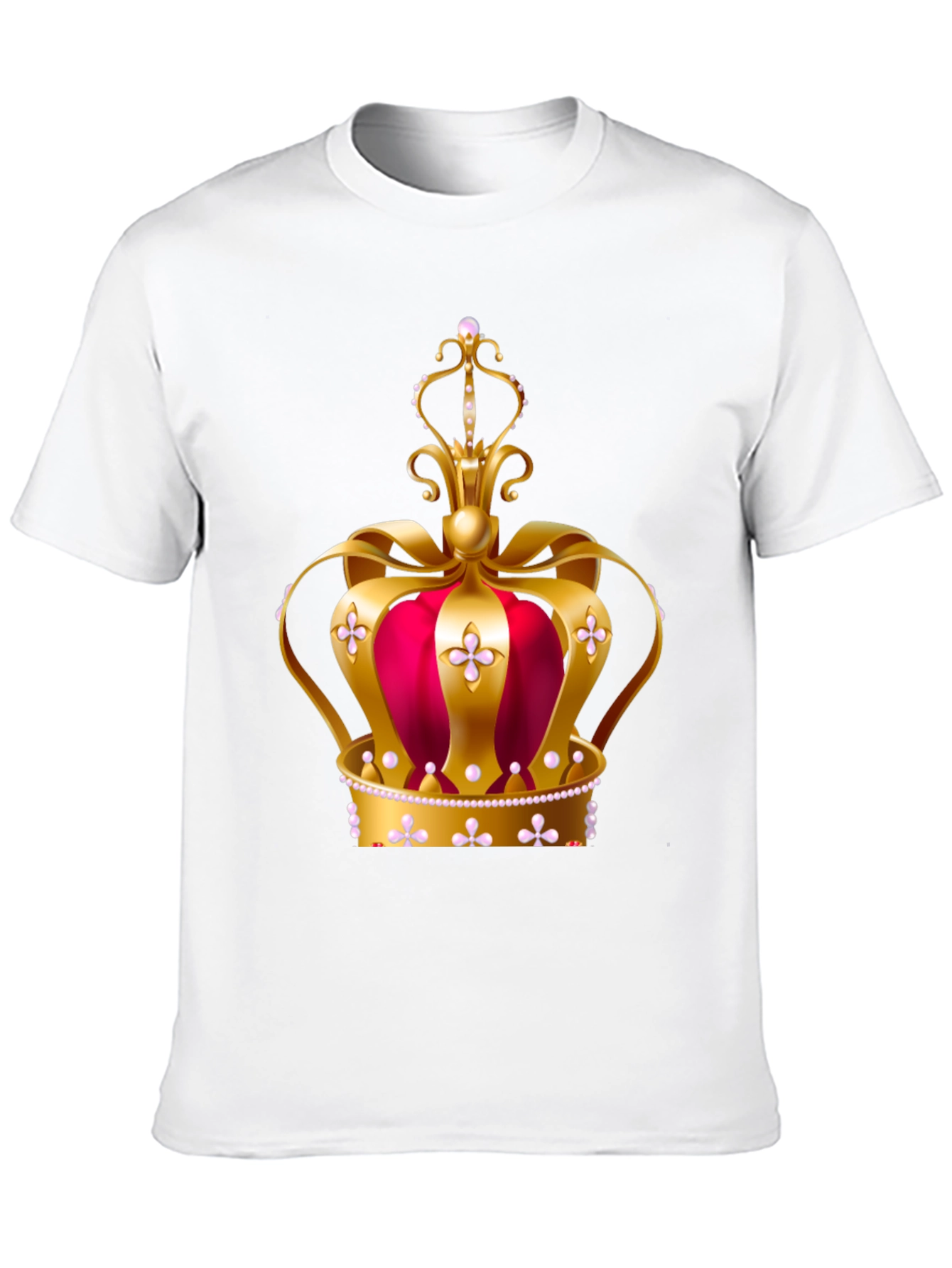 Black Regal Crown Graphic Tee - King or Queen T-Shirt view 10