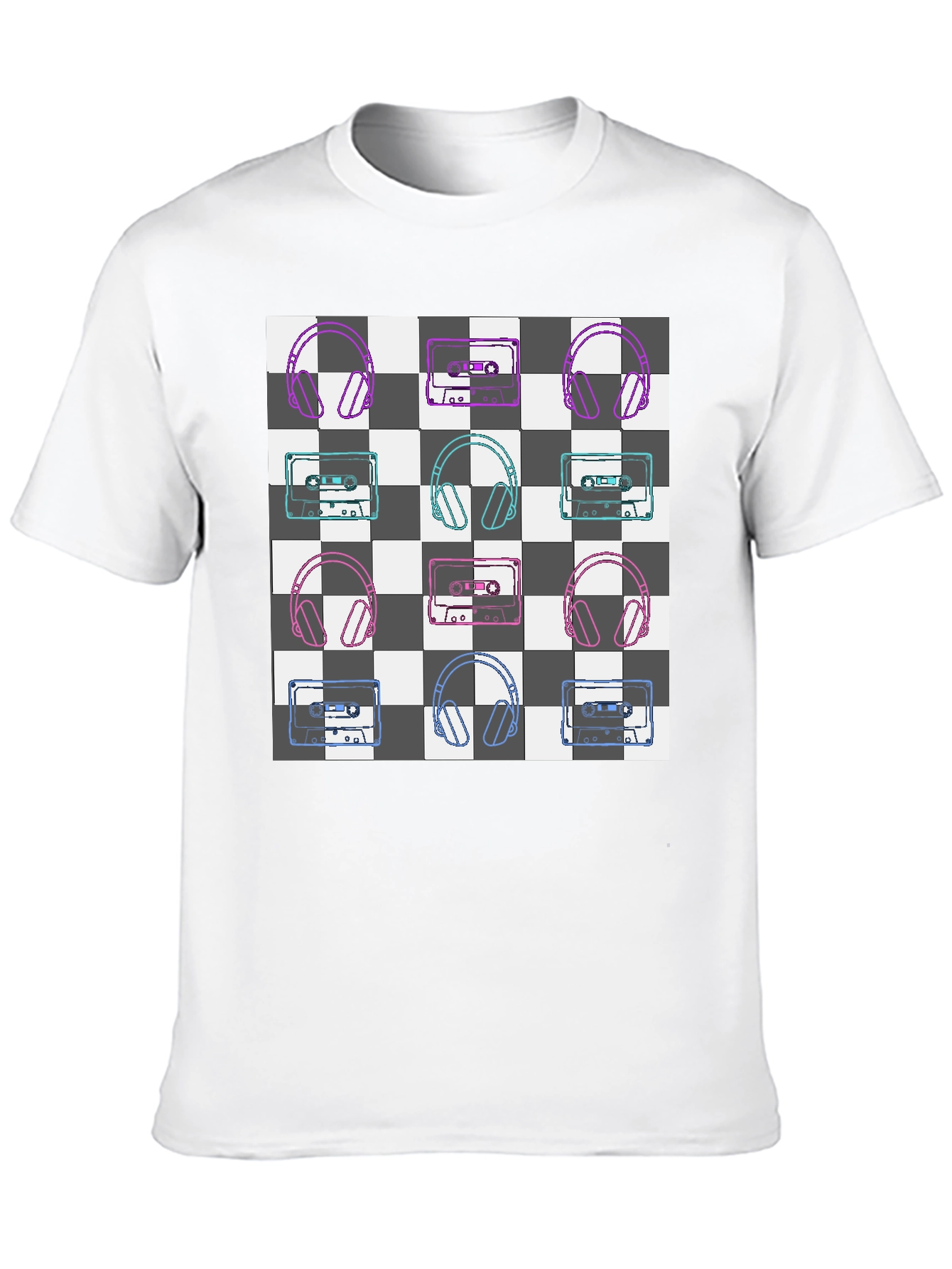 Black Retro Tunes Graphic Tee view 10