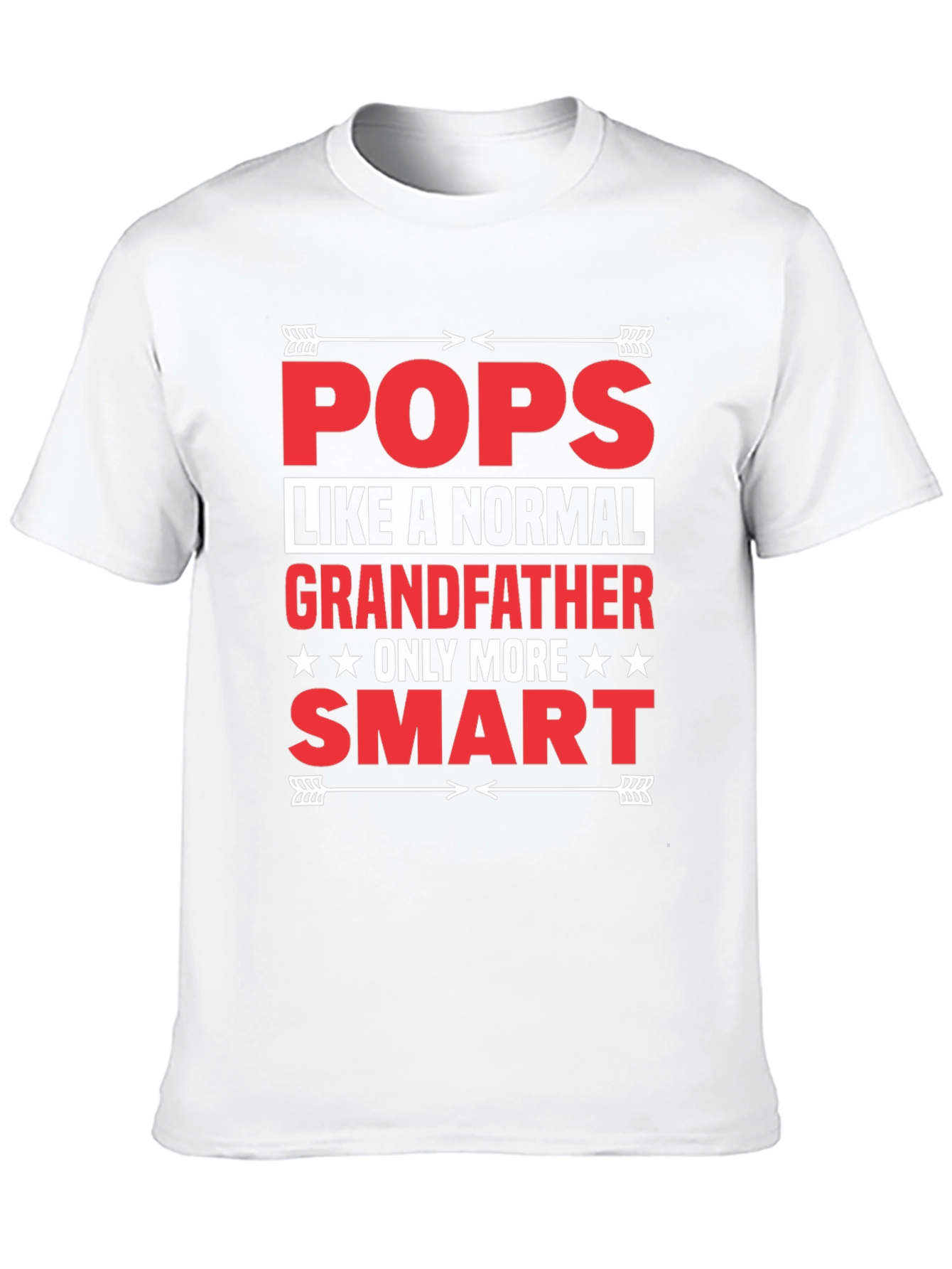 Black Funny Pops Grandfather T-Shirt view 10