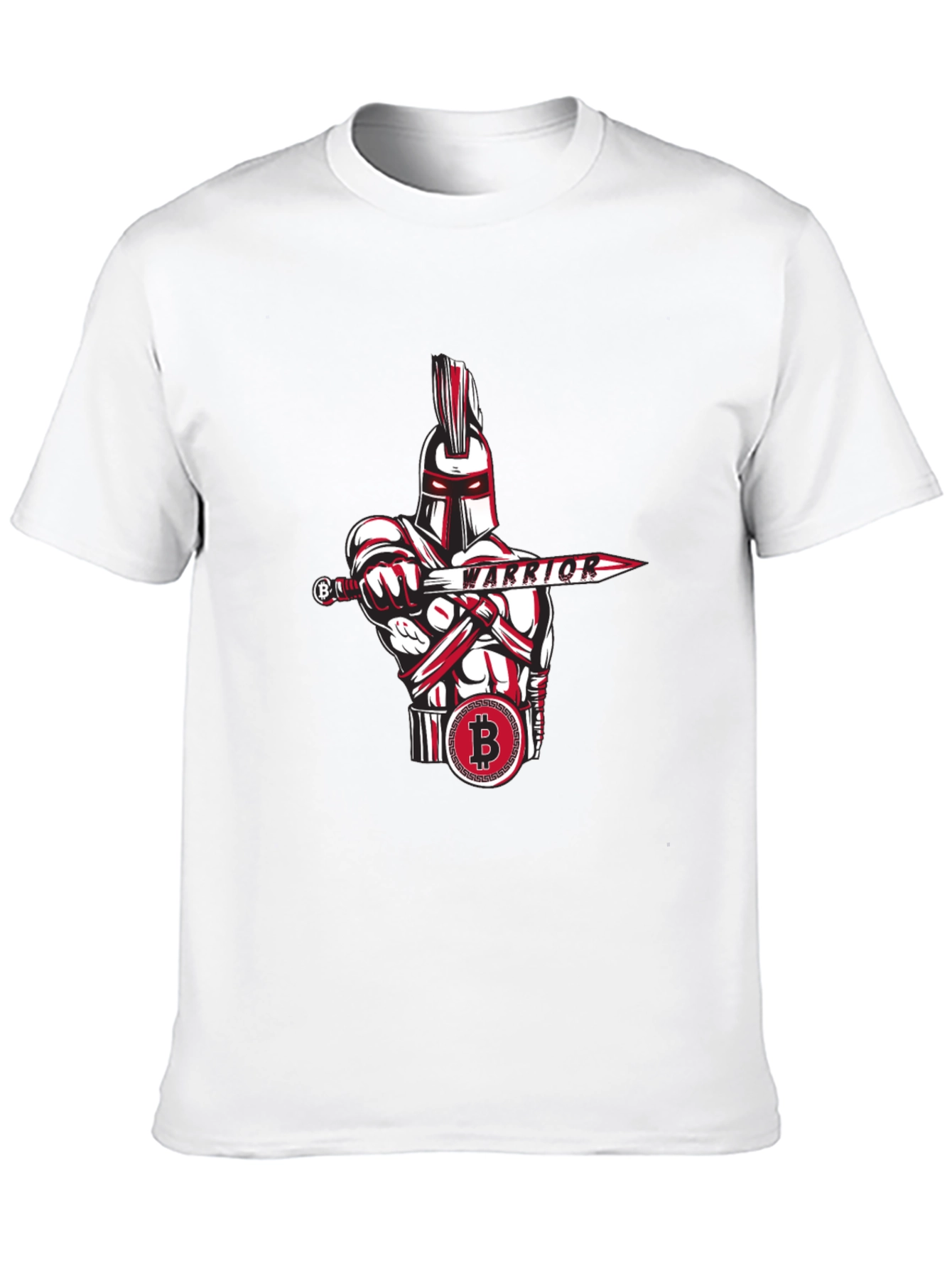 Black Bitcoin Warrior Graphic Tee - Crypto Enthusiast Apparel view 10