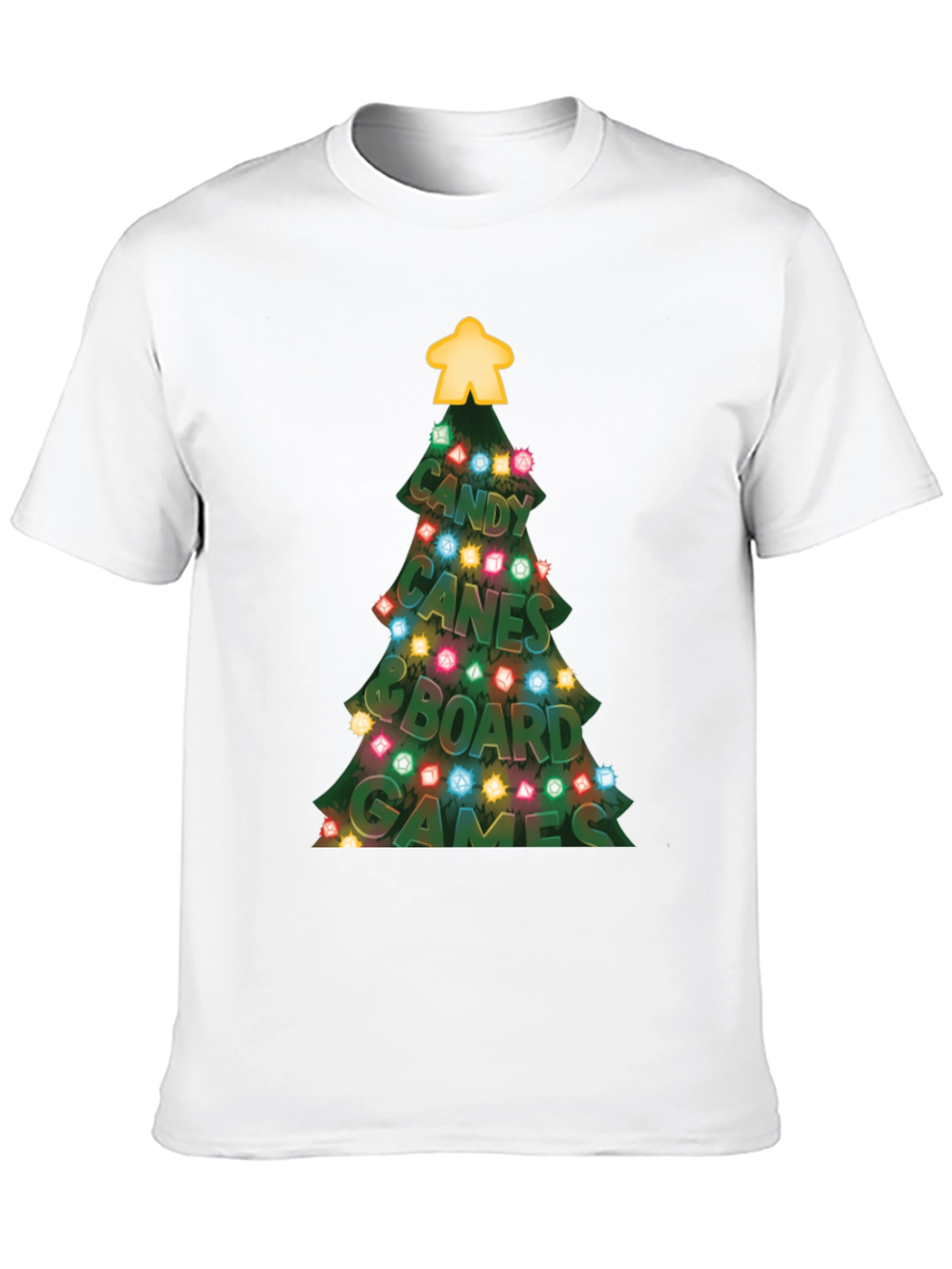 Black Festive Board Game Christmas T-Shirt view 10