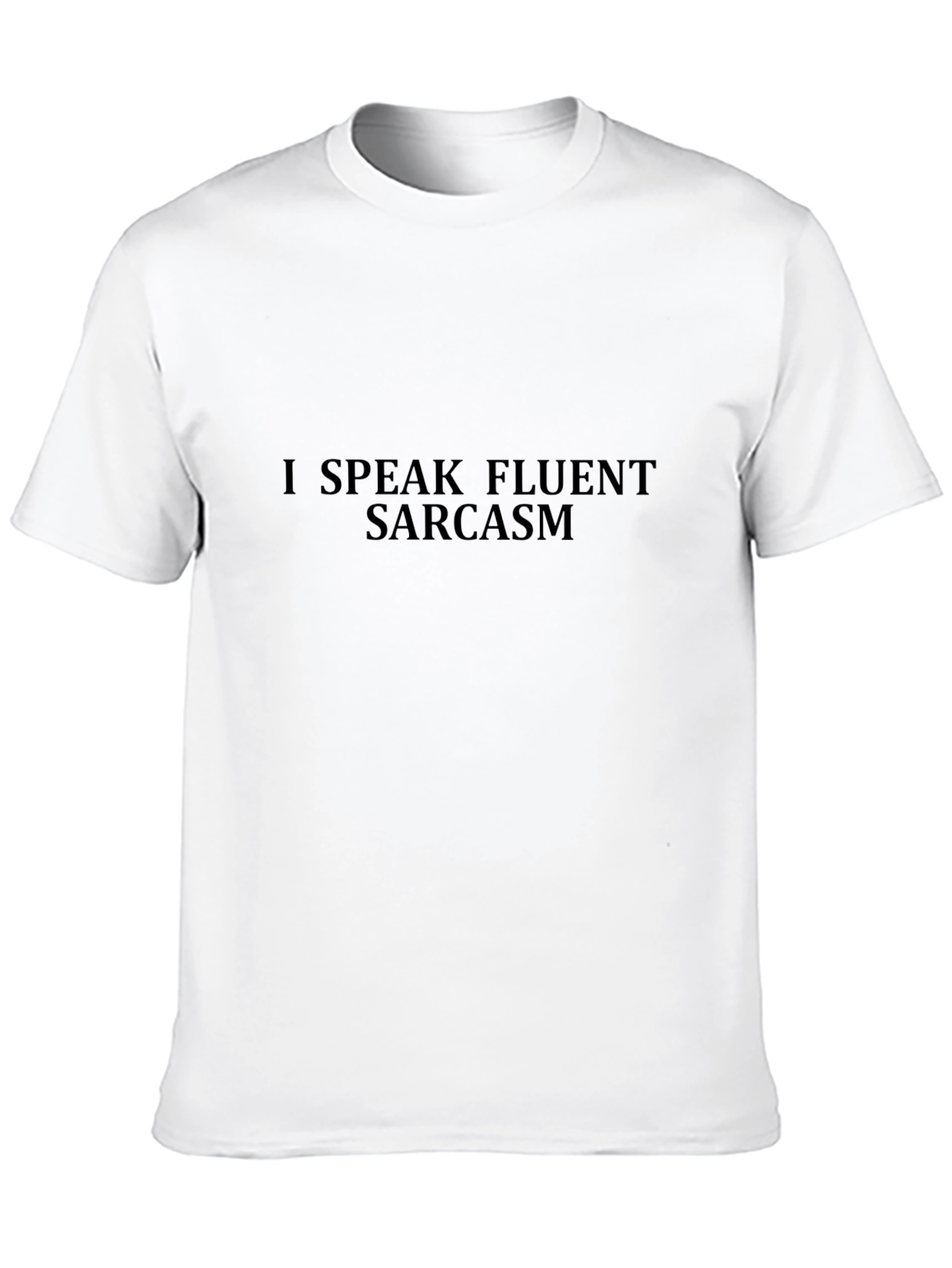Black Fluent Sarcasm Black T-Shirt view 10