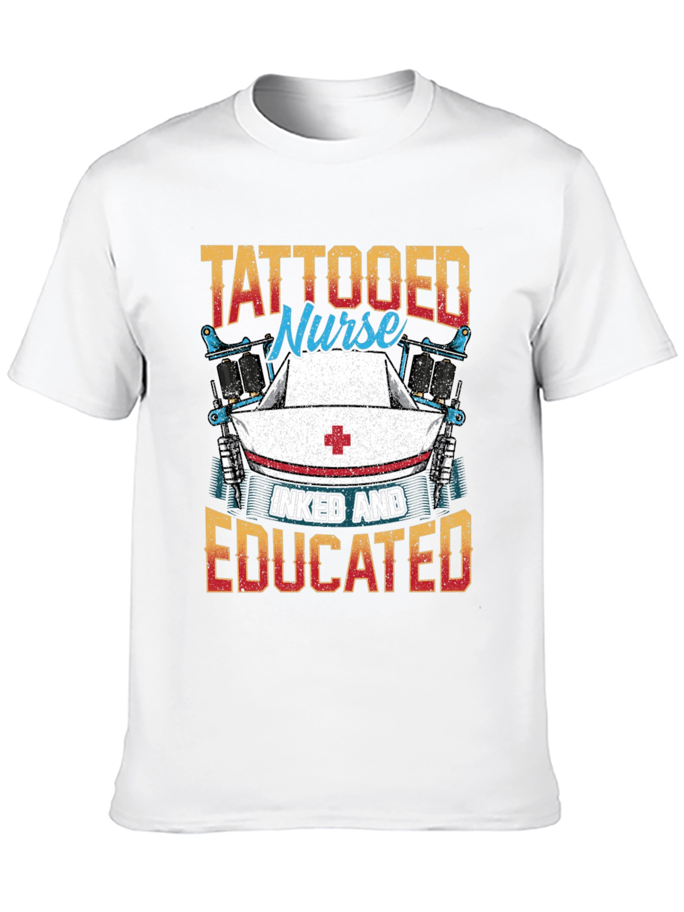 Black Tattooed Nurse T-Shirt - Inked and Educated view 10