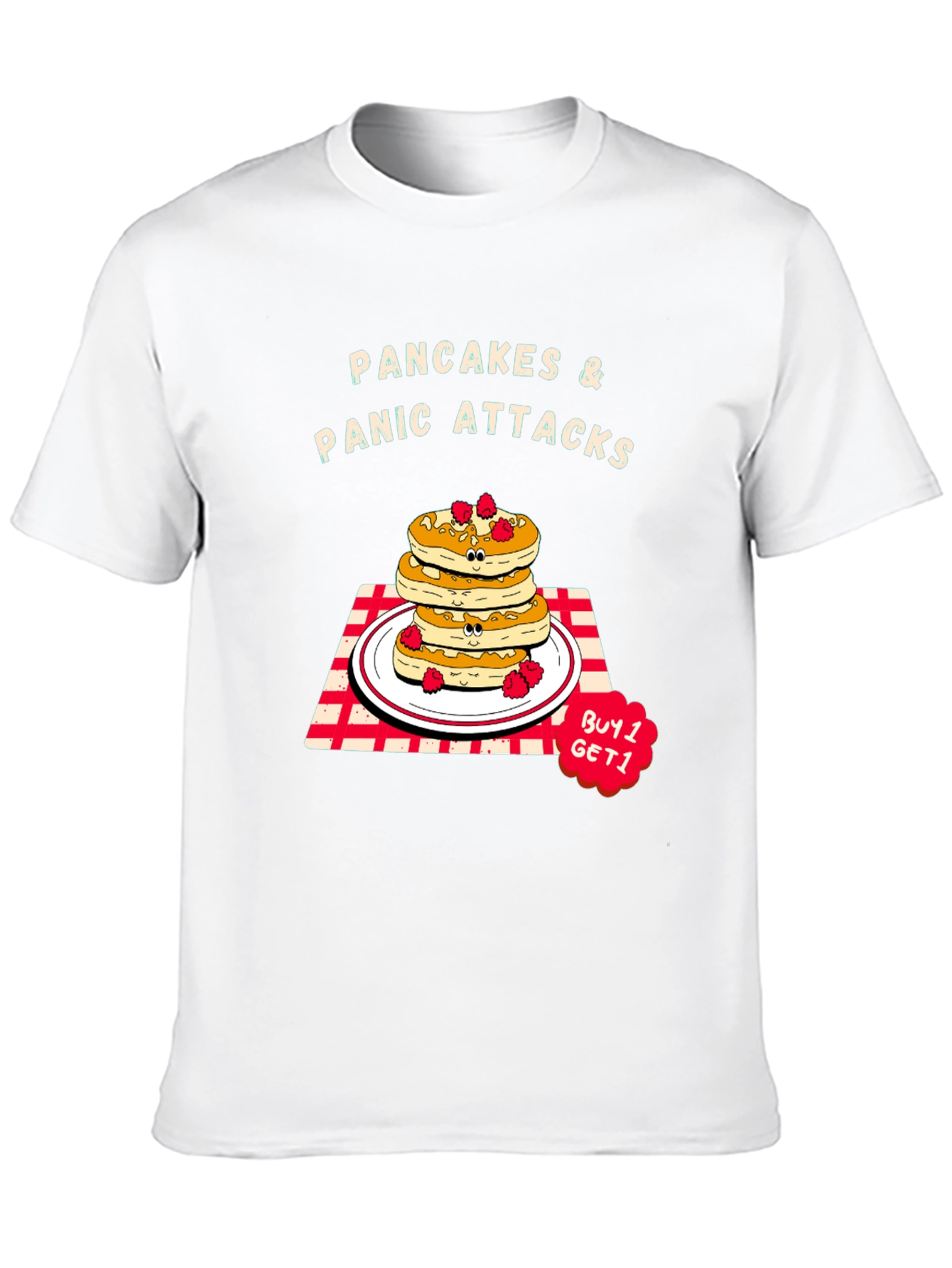 Black Pancakes & Panic Attacks Graphic Tee view 10