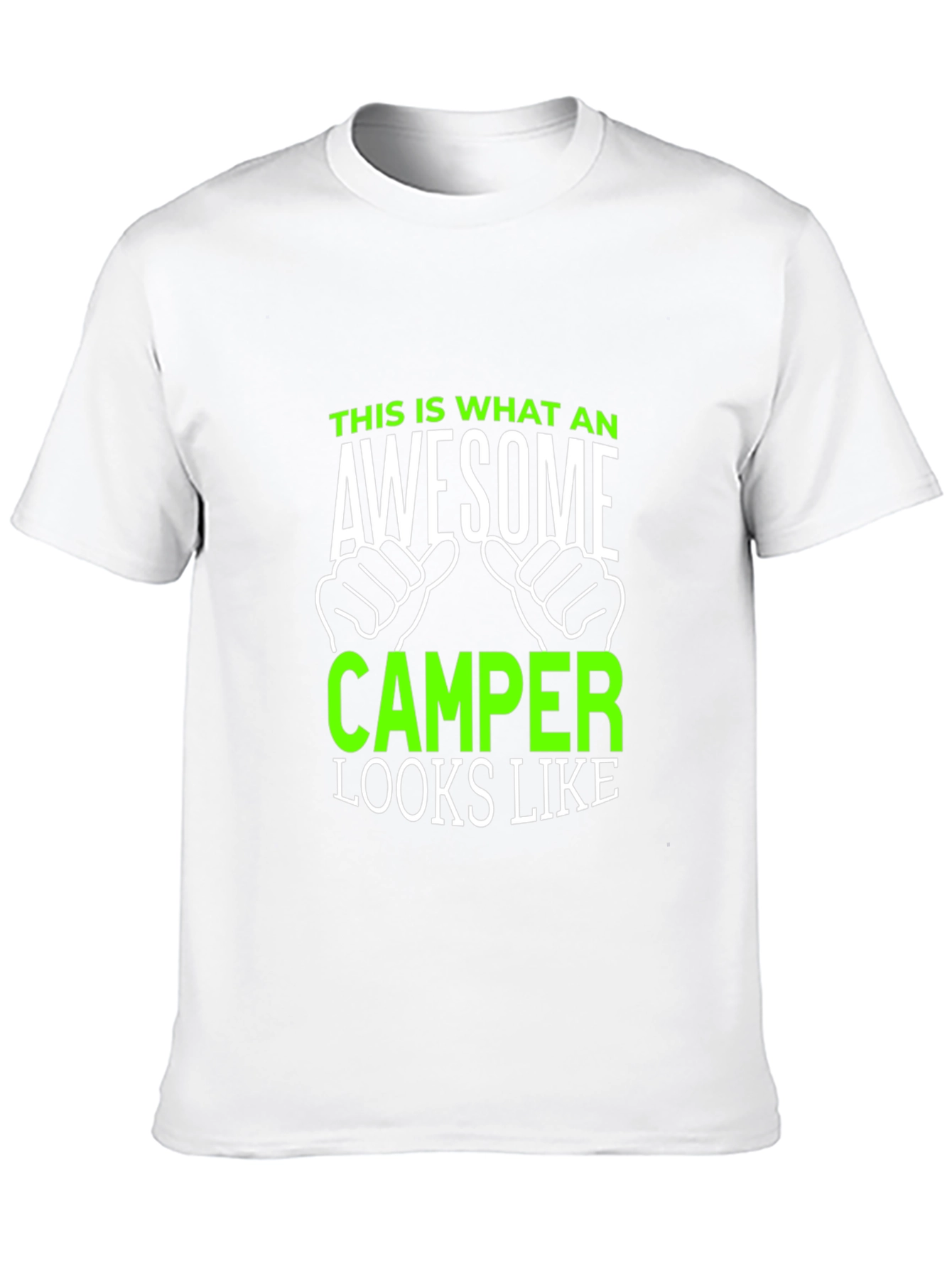 Black Awesome Camper T-Shirt - Gift for Camping Lovers view 10