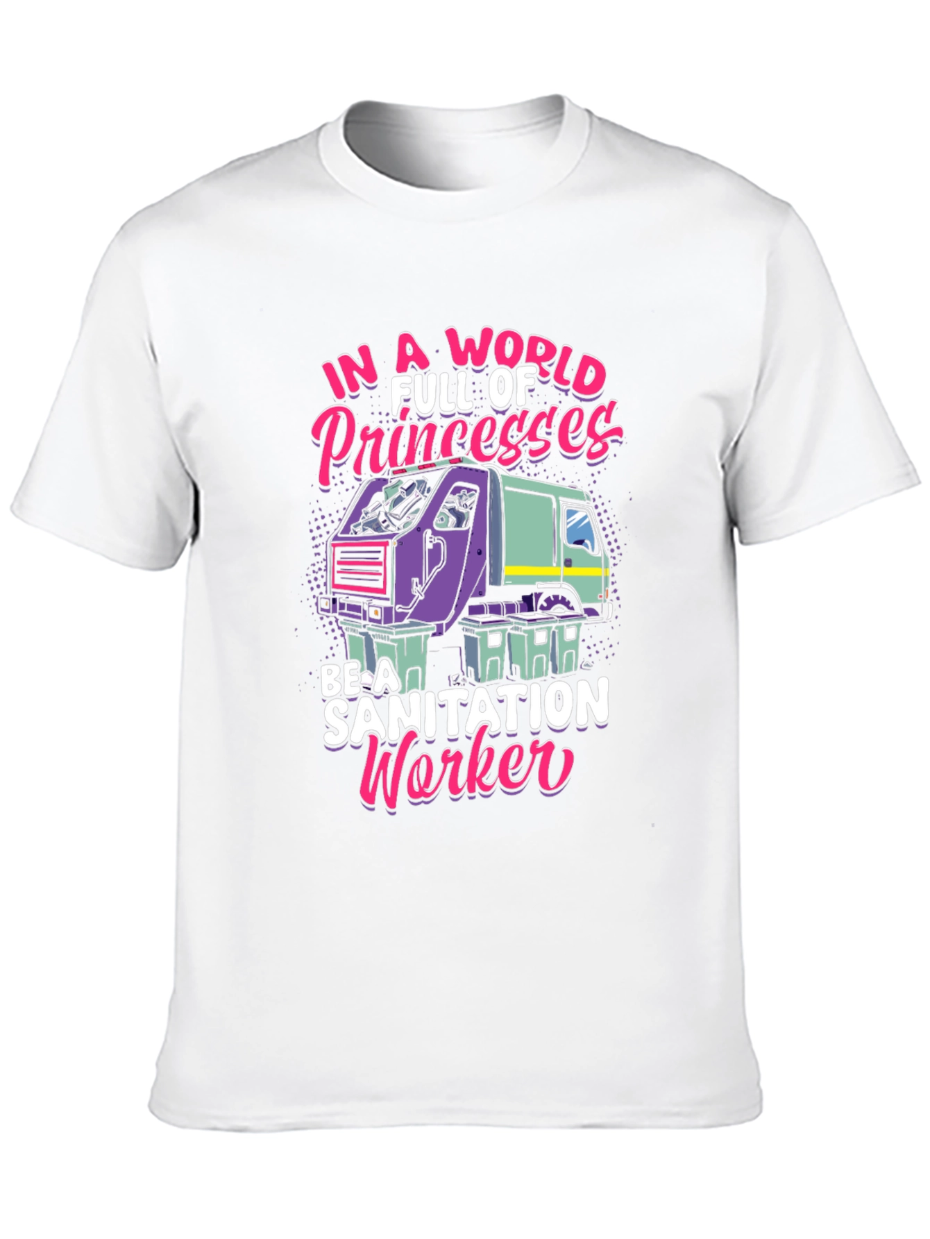 Black Sanitation Worker Graphic Tee - Funny & Unique view 10
